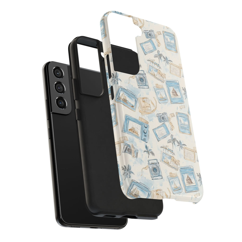 Vintage Vacay- Tough Phone Case - Tropical Vintage Camera Design