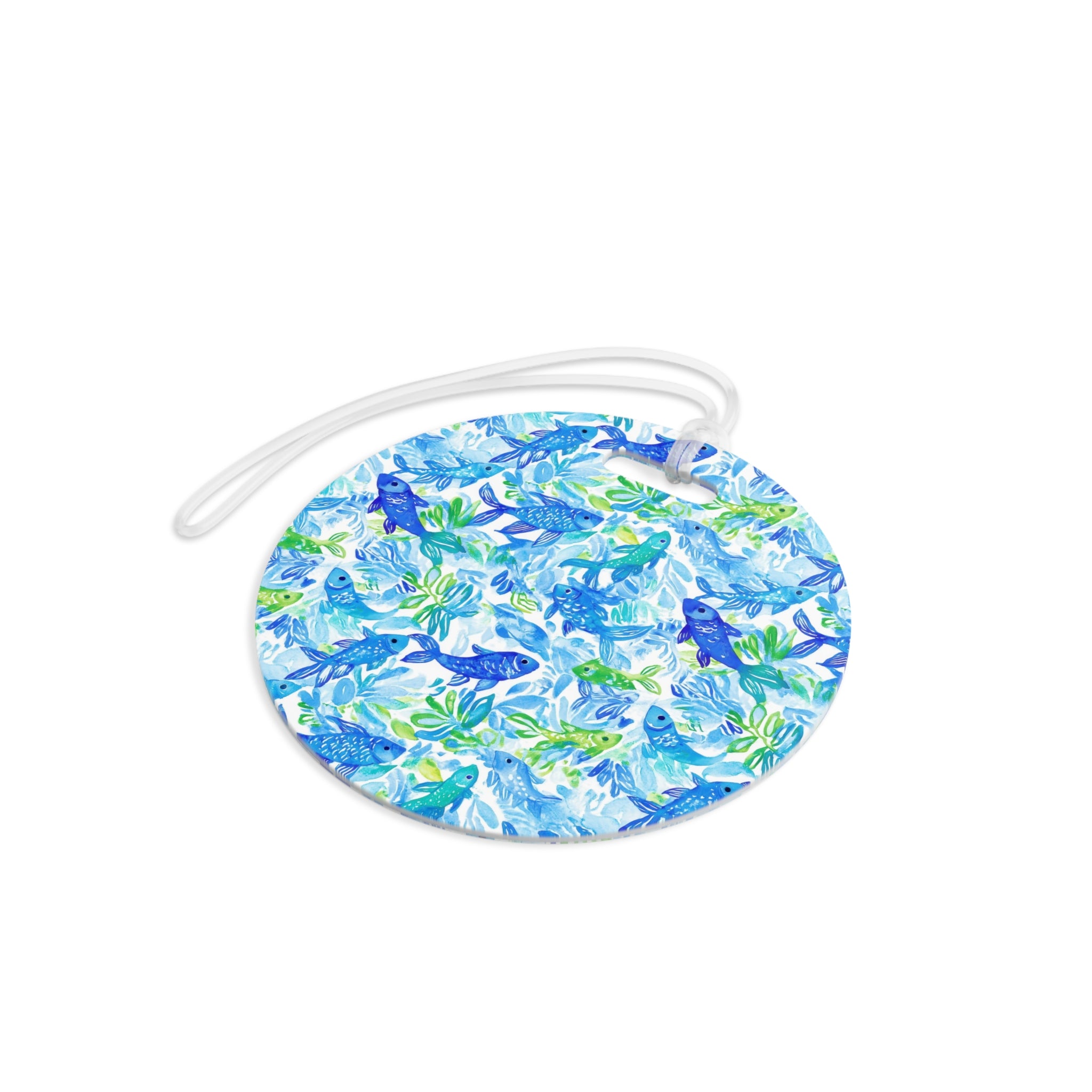 Vibrant Fish Luggage Tag, Travel Accessories, Luggage, Vacation must have, Beach Vacation Supplies