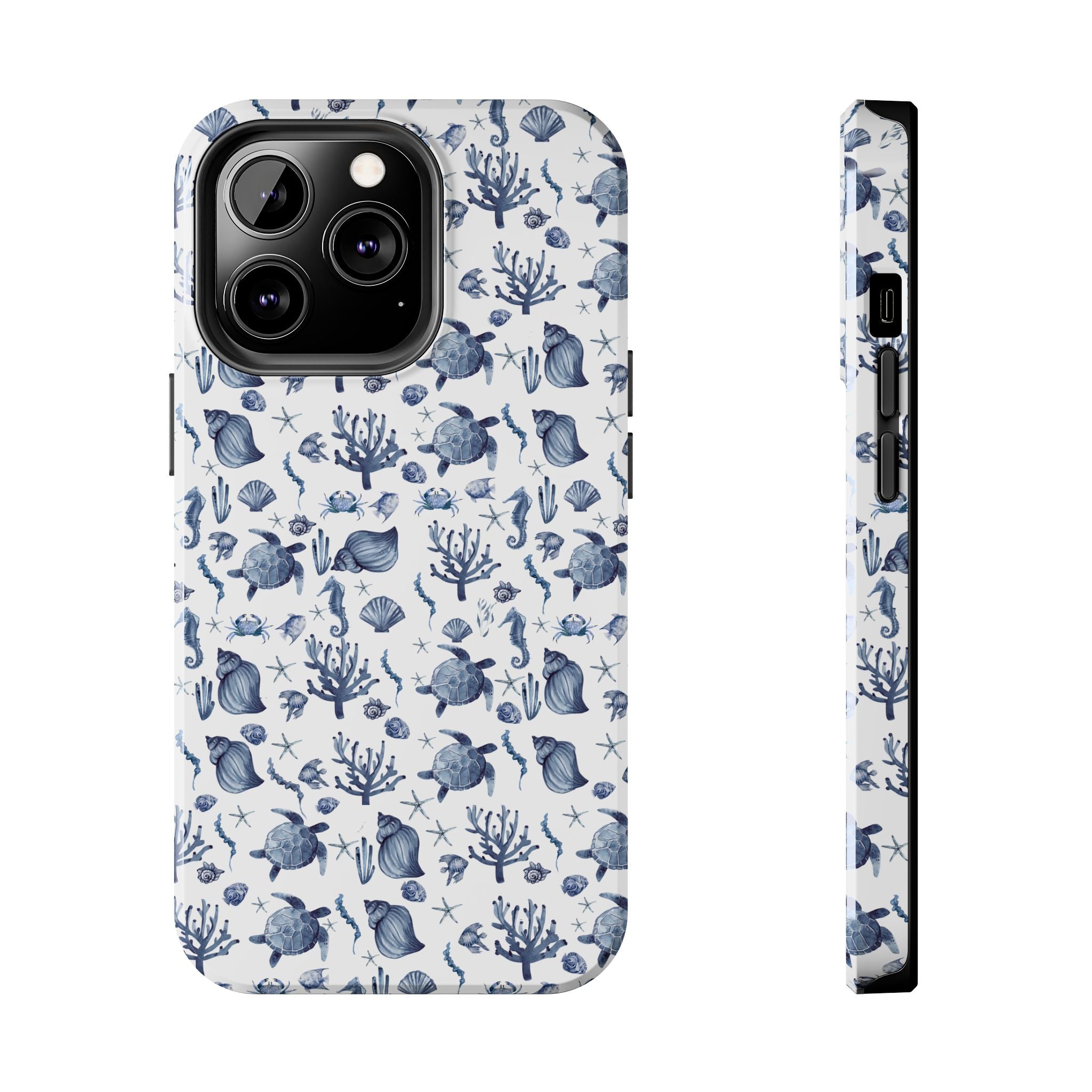 Deep Blue Sea - Ocean-Inspired Tough Phone Cases, Coastal Decor, Beach Lover's Accessory, Ideal Gift, Marine Life Design, Durable Protection