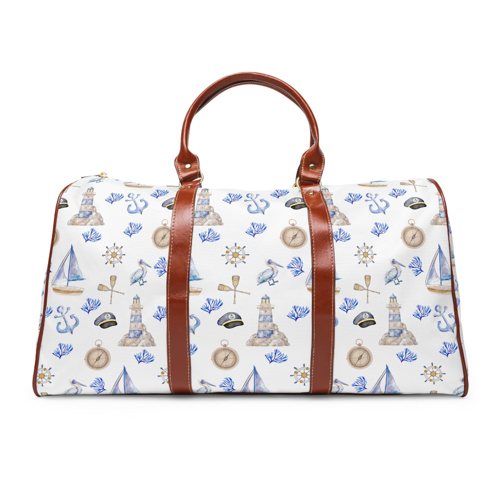 Sail Away- Waterproof Travel Bag, sailboat lovers tote bag, tote bag, light house
