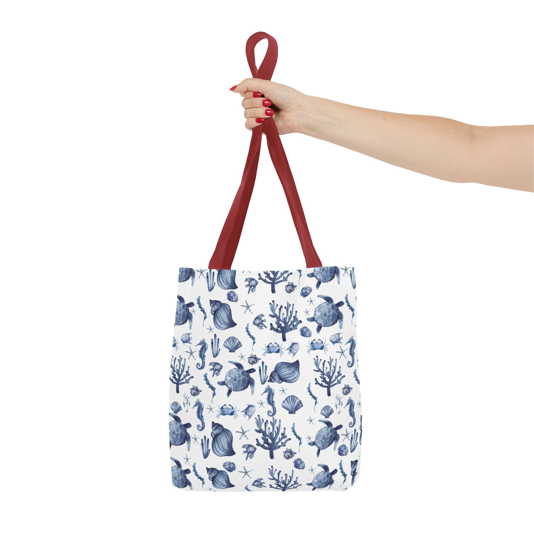 Deep Blue Sea - Coastal fish Dreams Tote Bag, Ocean-Inspired Beach Bag, Nautical Gift for Her, Summer Essentials, Travel Tote, Marine Animal Design