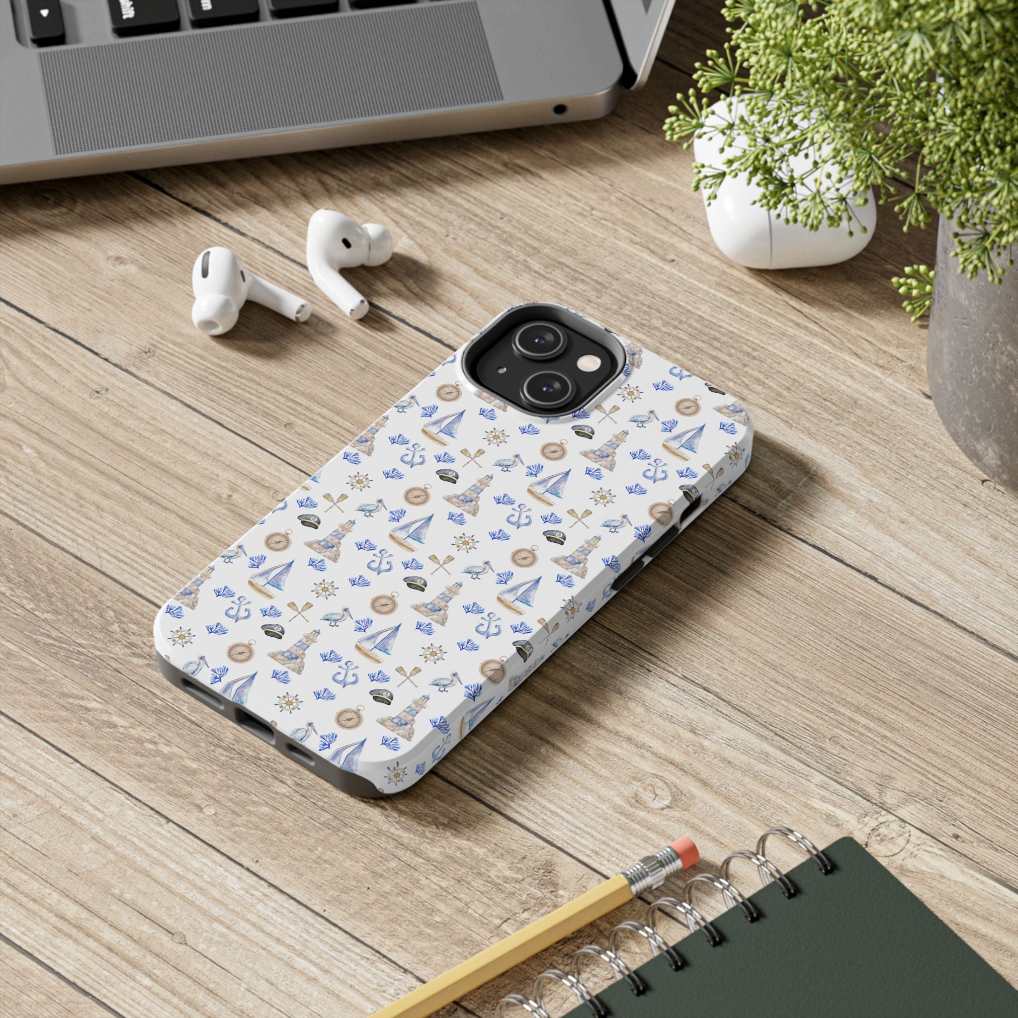 Sail Away- Nautical Phone Case - Tough Sea Adventure Phone Cover, Gifts for Beach Lovers, Summer Decor, Ocean-Inspired Protection