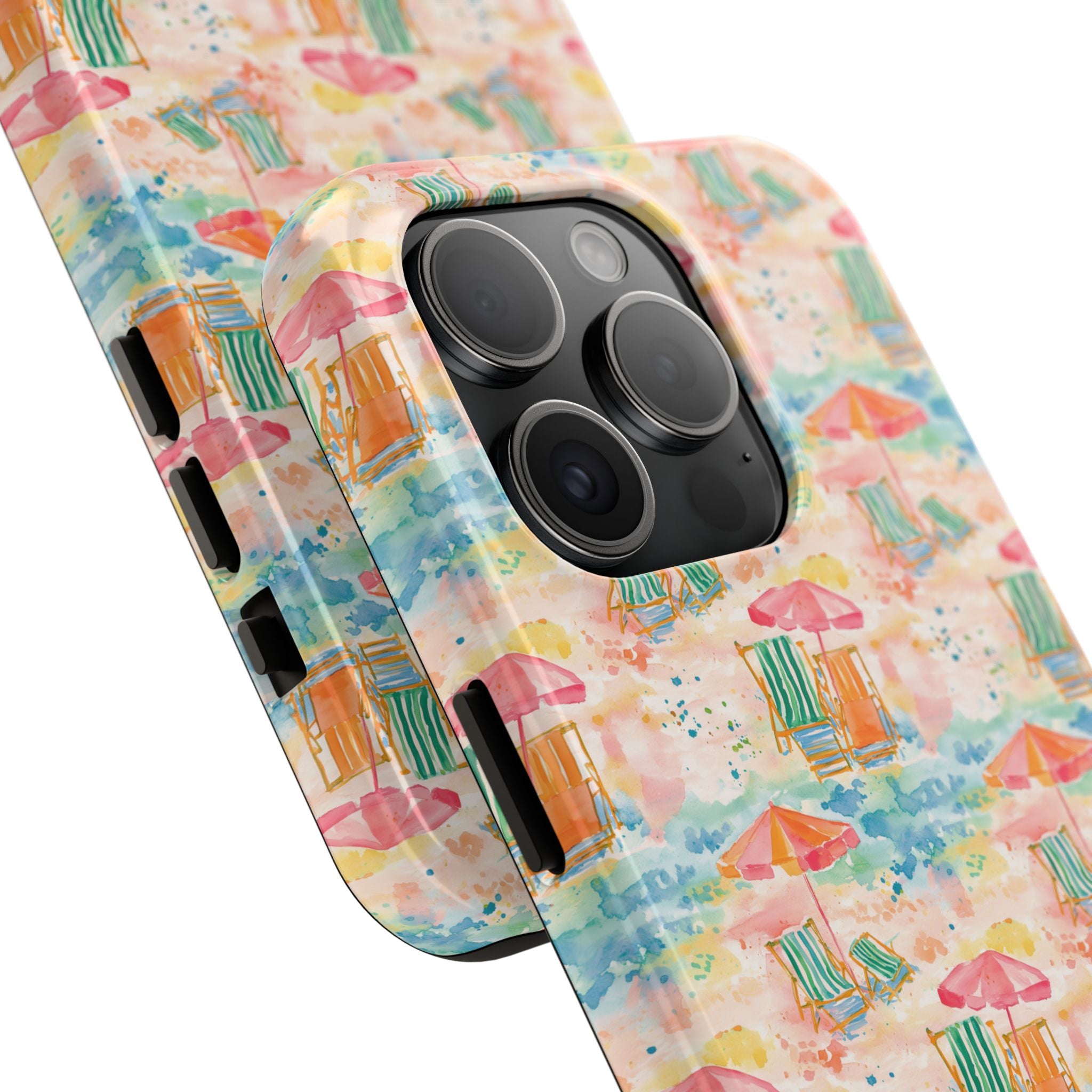 Beach Vibes - Colorful Beach Scene Tough Phone Cases | Summer Vibes, Beach Lover Gift, Durable Case, Phone Accessories, Fun Design