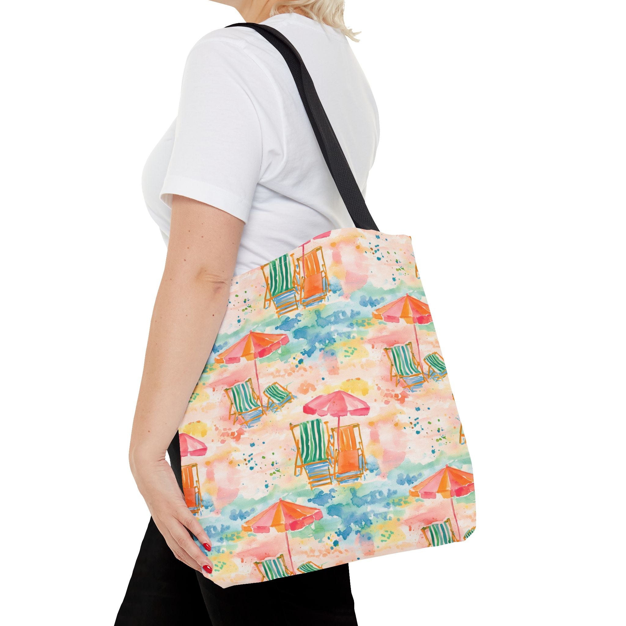 Beach Vibes Tote Bag | Summer Carryall, Vacation Essential, Eco-Friendly Bag, Gift for Her, Travel Organizer