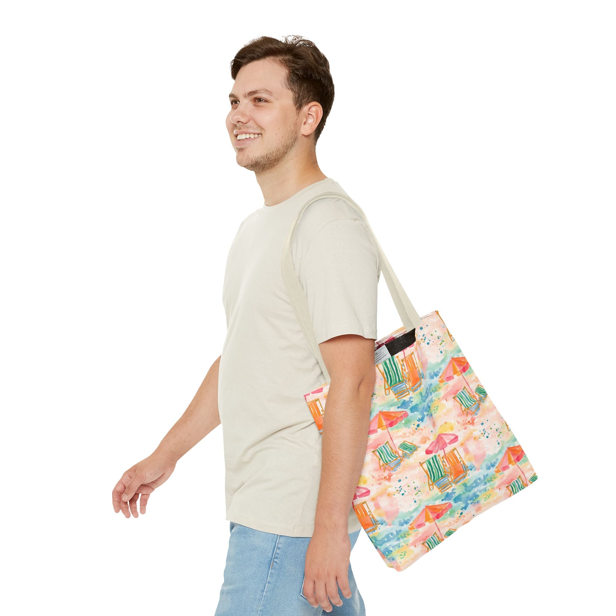 Beach Vibes Tote Bag | Summer Carryall, Vacation Essential, Eco-Friendly Bag, Gift for Her, Travel Organizer