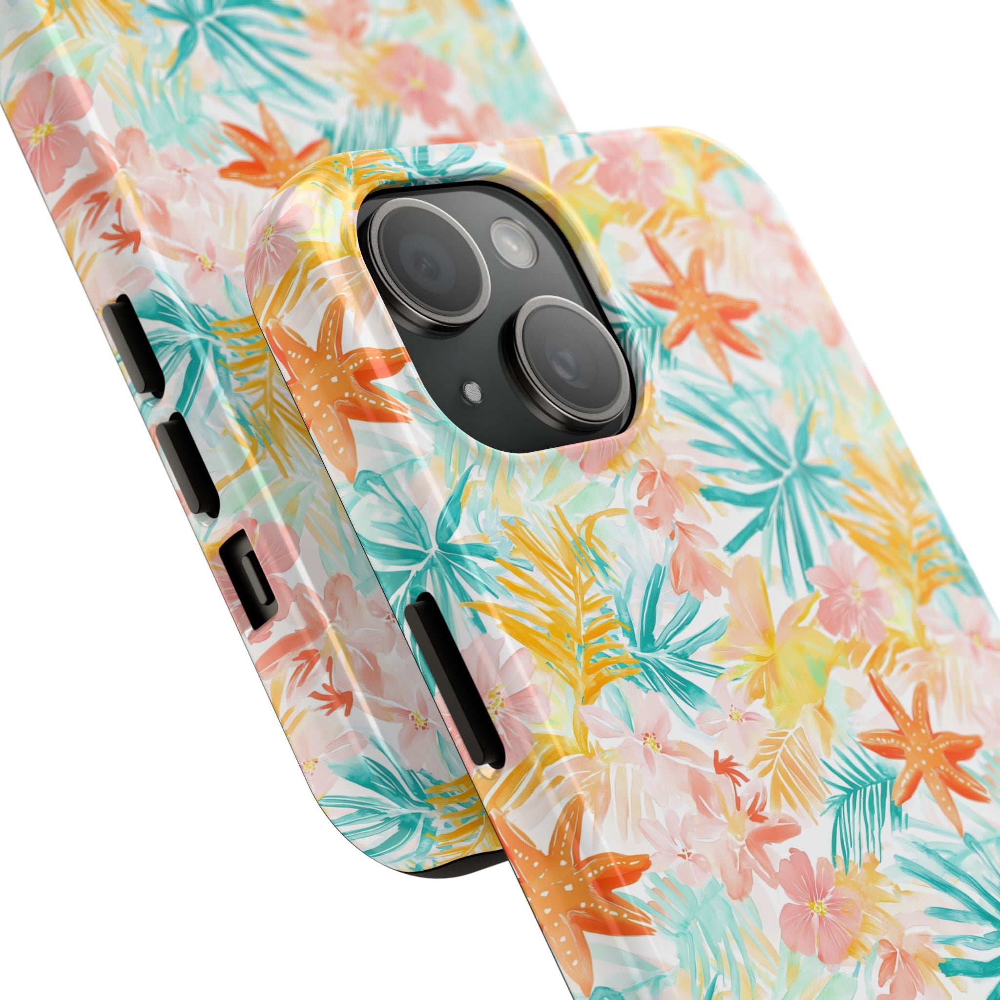 Tropical Starfish - Floral Phone Case - Summer Vibe, Durable Protection, Gift for Beach Lovers, Tropical Decor, Eco-Friendly Design