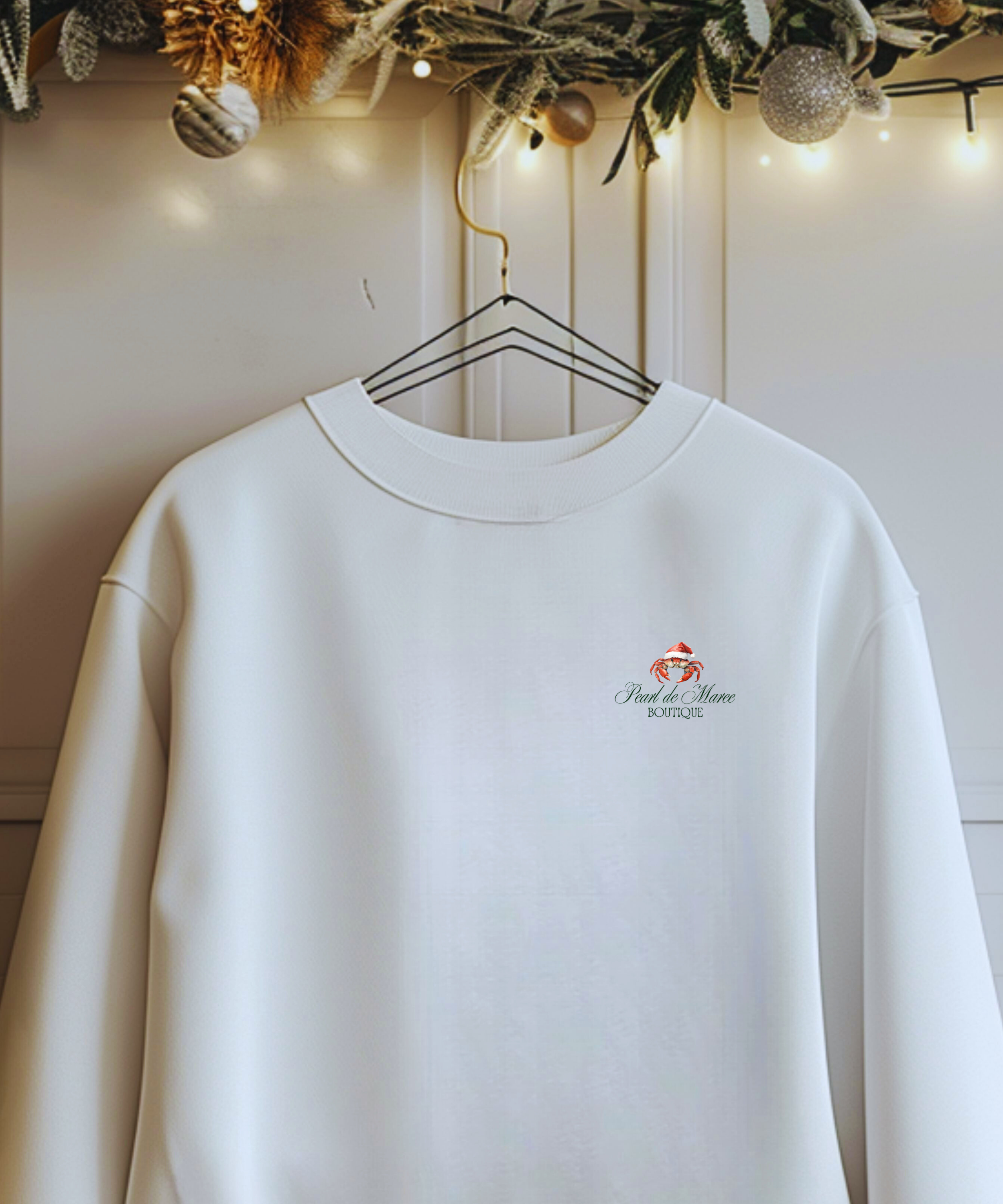 Salty Claws Christmas Sweater, Winter Sweater, Beach Christmas, Christmas Vacation, Winter gift, Crab Sweater, Beach Christmas, Gift for her