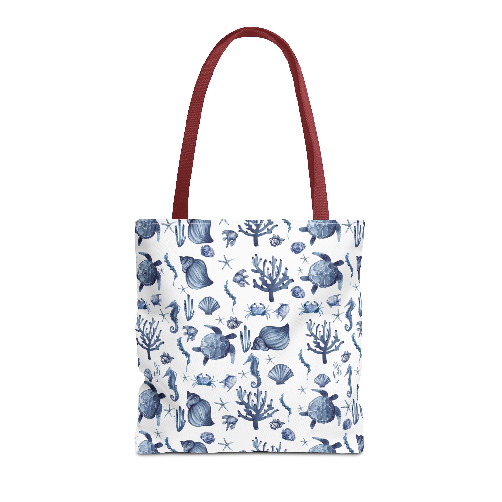 Deep Blue Sea - Coastal fish Dreams Tote Bag, Ocean-Inspired Beach Bag, Nautical Gift for Her, Summer Essentials, Travel Tote, Marine Animal Design