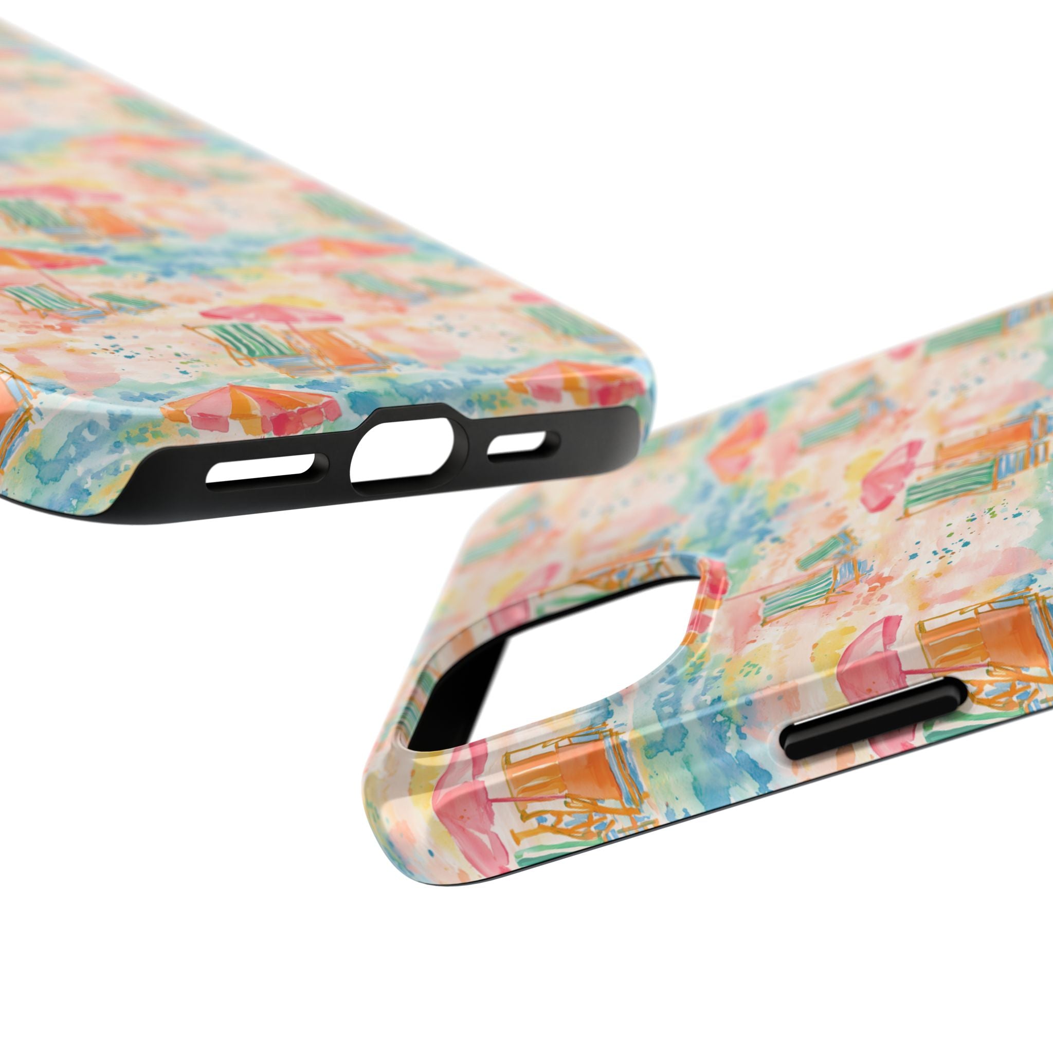 Beach Vibes - Colorful Beach Scene Tough Phone Cases | Summer Vibes, Beach Lover Gift, Durable Case, Phone Accessories, Fun Design