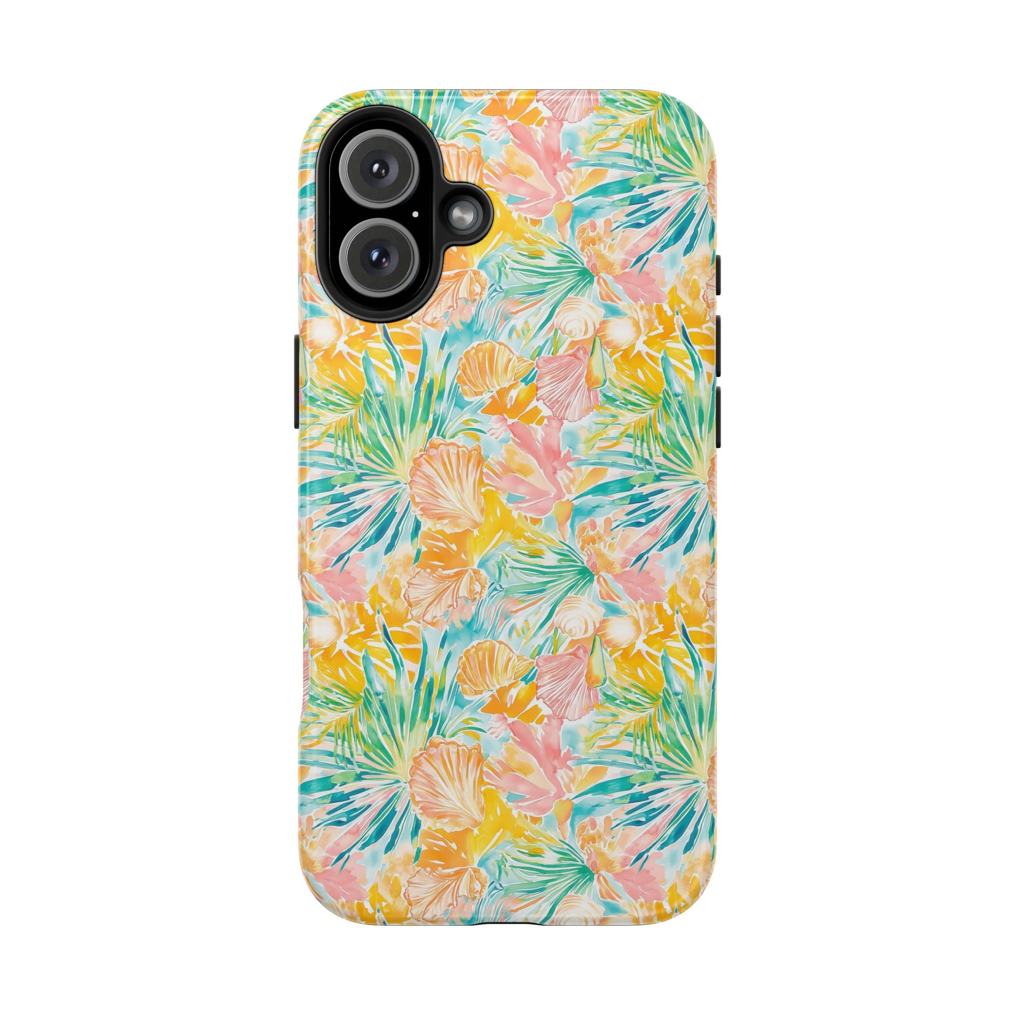 Neon Tropics- Tough Phone Cases, Floral Phone Covers, Summer Accessories, Stylish Phone Protection, Gifts for Her