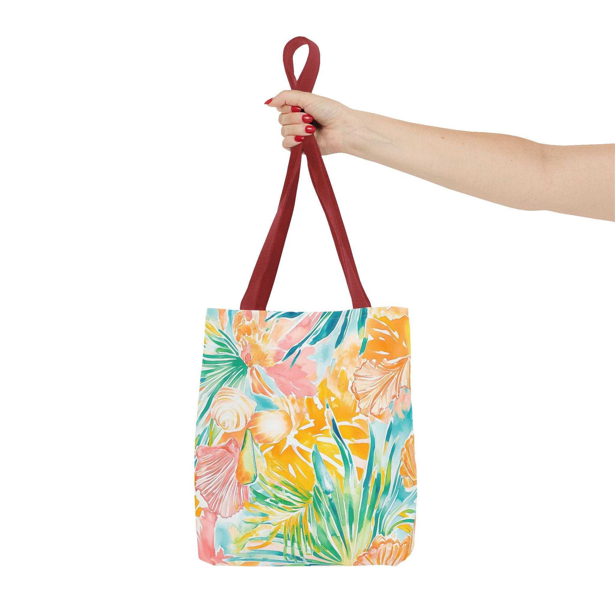 Neon Tropics Floral Tote Bag - Beach Bag, Shopping Tote, Eco-Friendly Gift, Summer Accessories, Unique Handbag