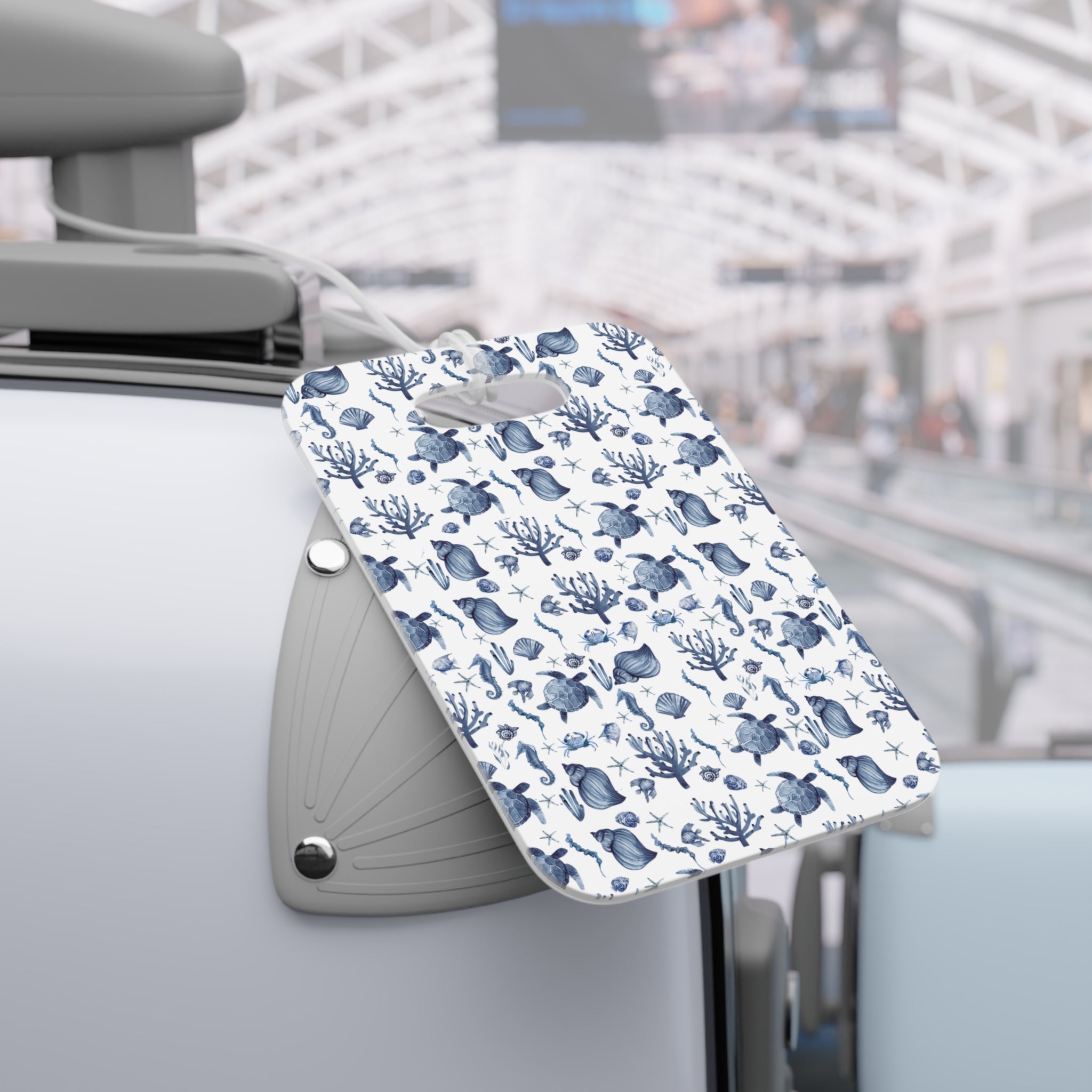 Deep Blue Sea - Luggage Tag - Whimsical Ocean-Inspired Luggage Tags - Travel Accessories, Beach Trips, Vacation, Gift Ideas, Personalized Tags
