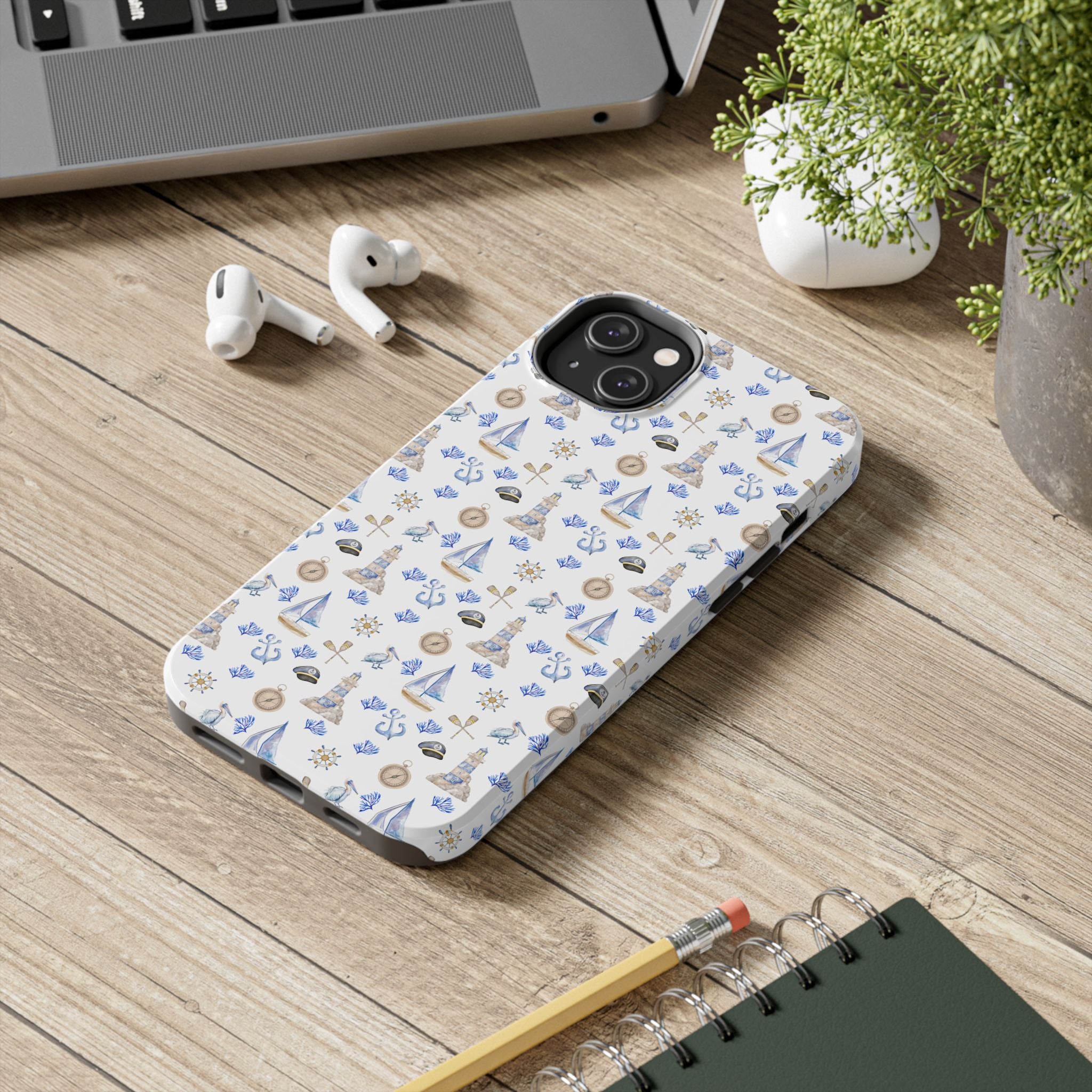 Sail Away- Nautical Phone Case - Tough Sea Adventure Phone Cover, Gifts for Beach Lovers, Summer Decor, Ocean-Inspired Protection