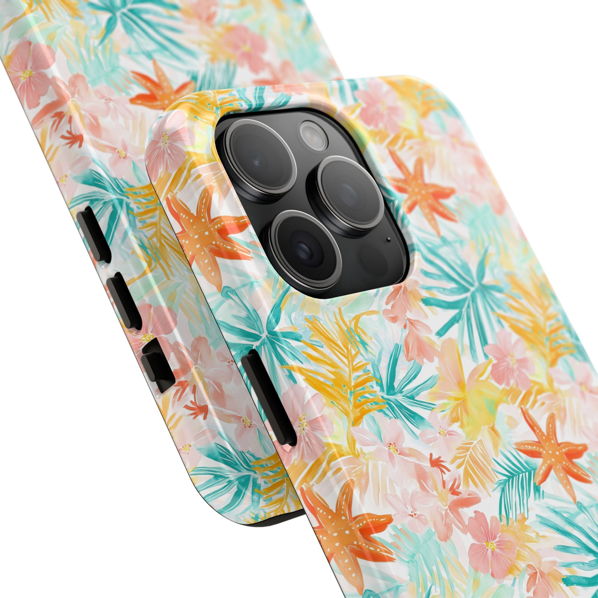 Tropical Starfish - Floral Phone Case - Summer Vibe, Durable Protection, Gift for Beach Lovers, Tropical Decor, Eco-Friendly Design