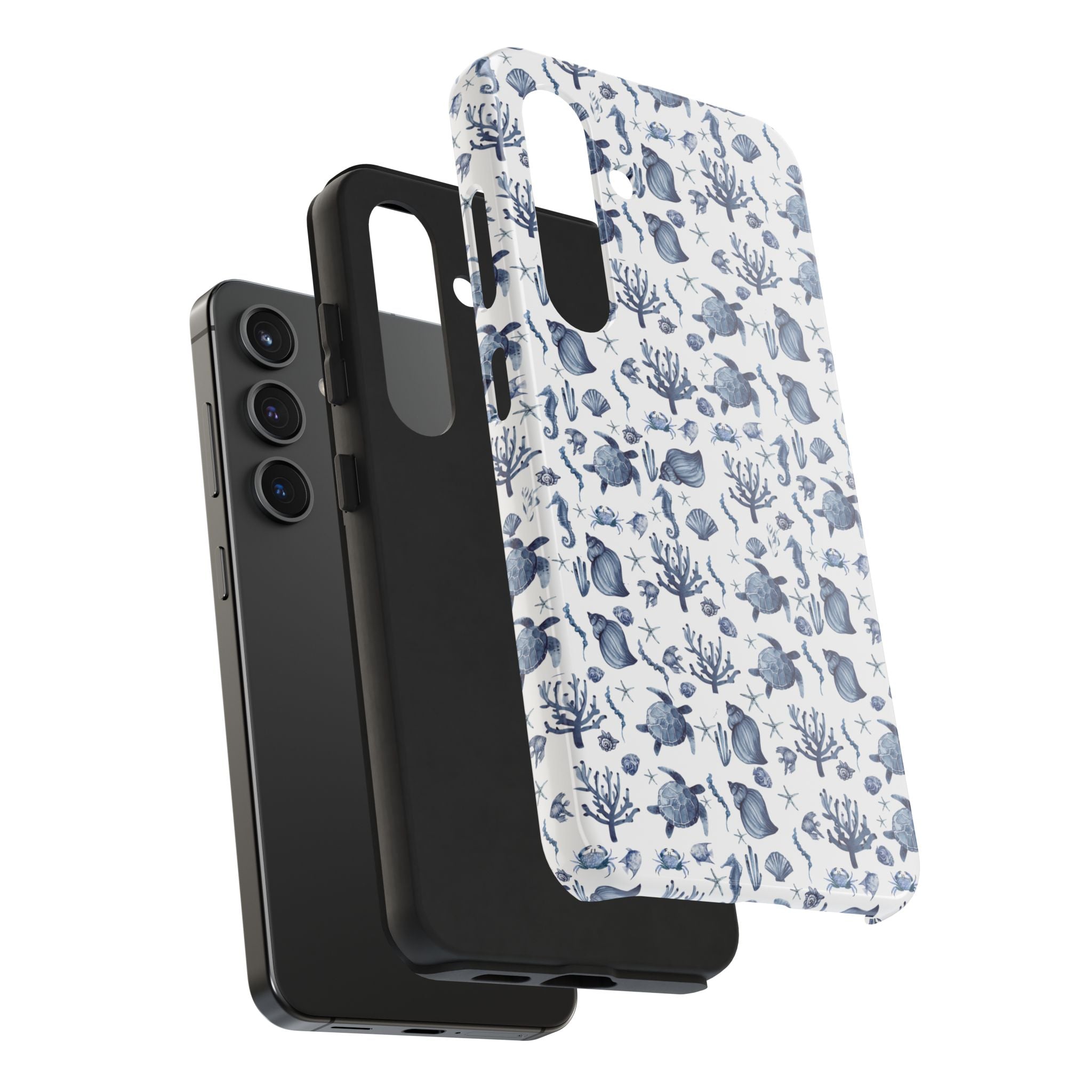 Deep Blue Sea - Ocean-Inspired Tough Phone Cases, Coastal Decor, Beach Lover's Accessory, Ideal Gift, Marine Life Design, Durable Protection