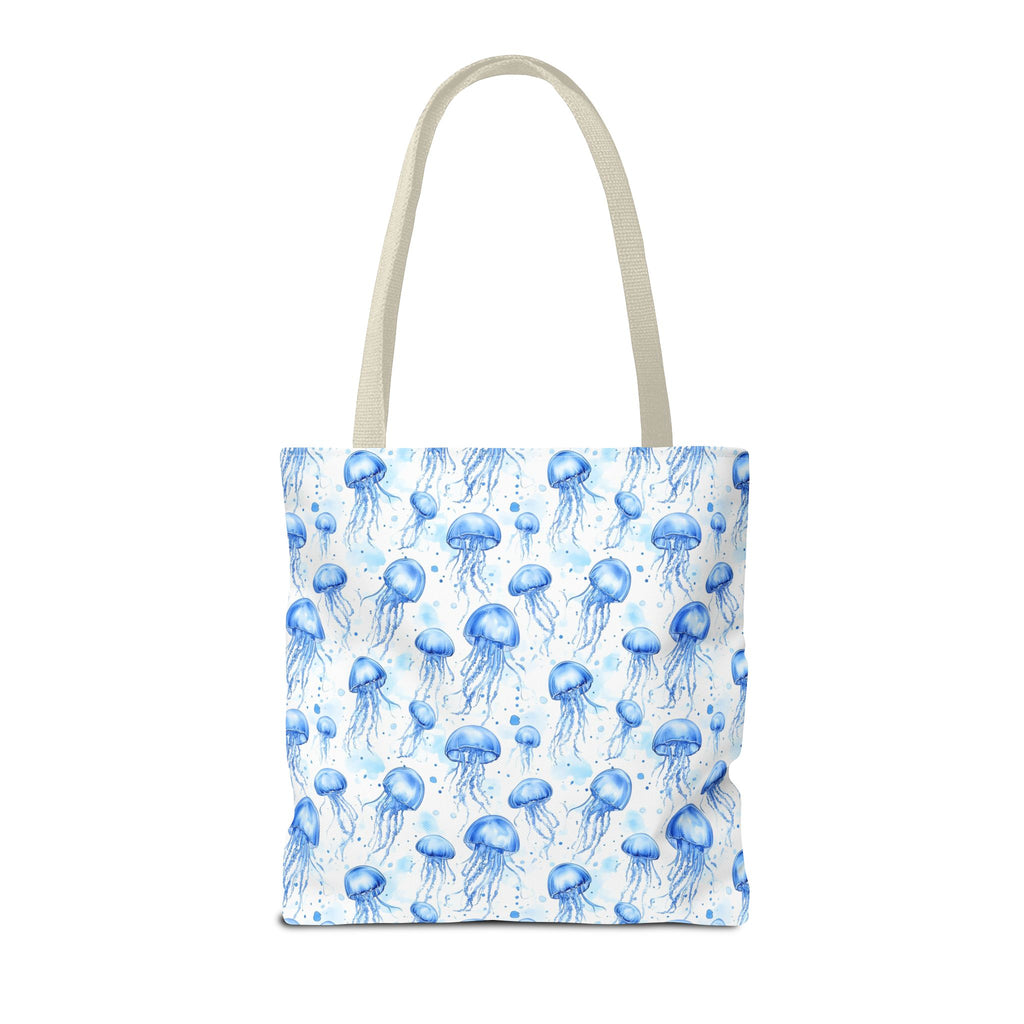 Blue Jellyfish Tote Bag - Ocean-Inspired Carryall, Beach Bag, Eco-Friendly Shopping Tote, Perfect Gift for Sea Lovers