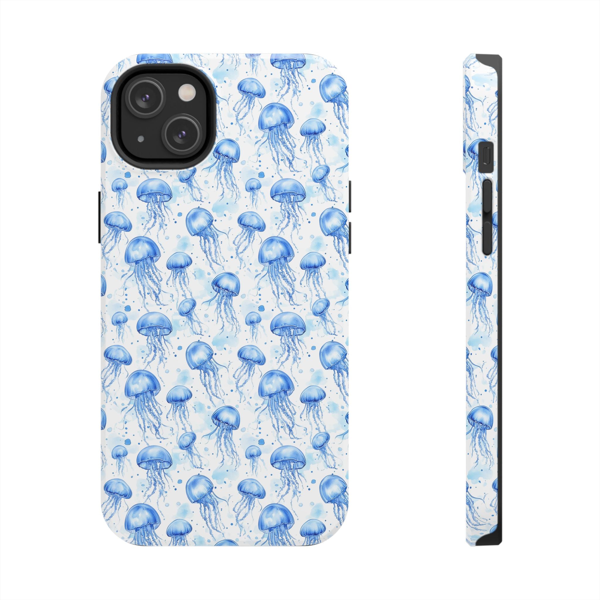 Blue Jellyfish Tough Phone Case | Unique Ocean Vibe | Gift for Marine Lovers, Durable Protection, Trendy Accessories, Beach Theme