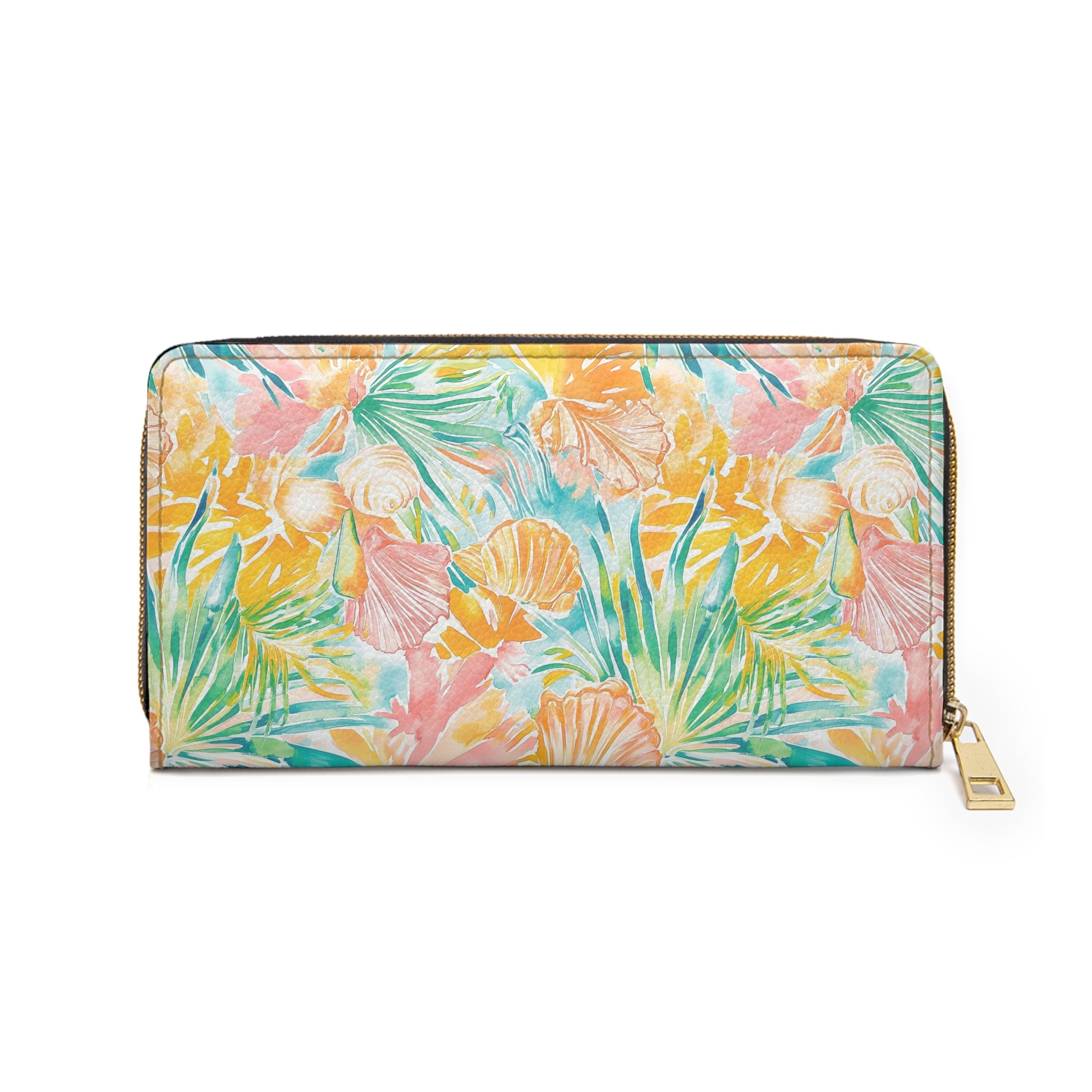 Neon Tropics Vegan Leather Wallet - Perfect for Summer Adventures, Beach Days, Travel, Gifts, and Everyday Use