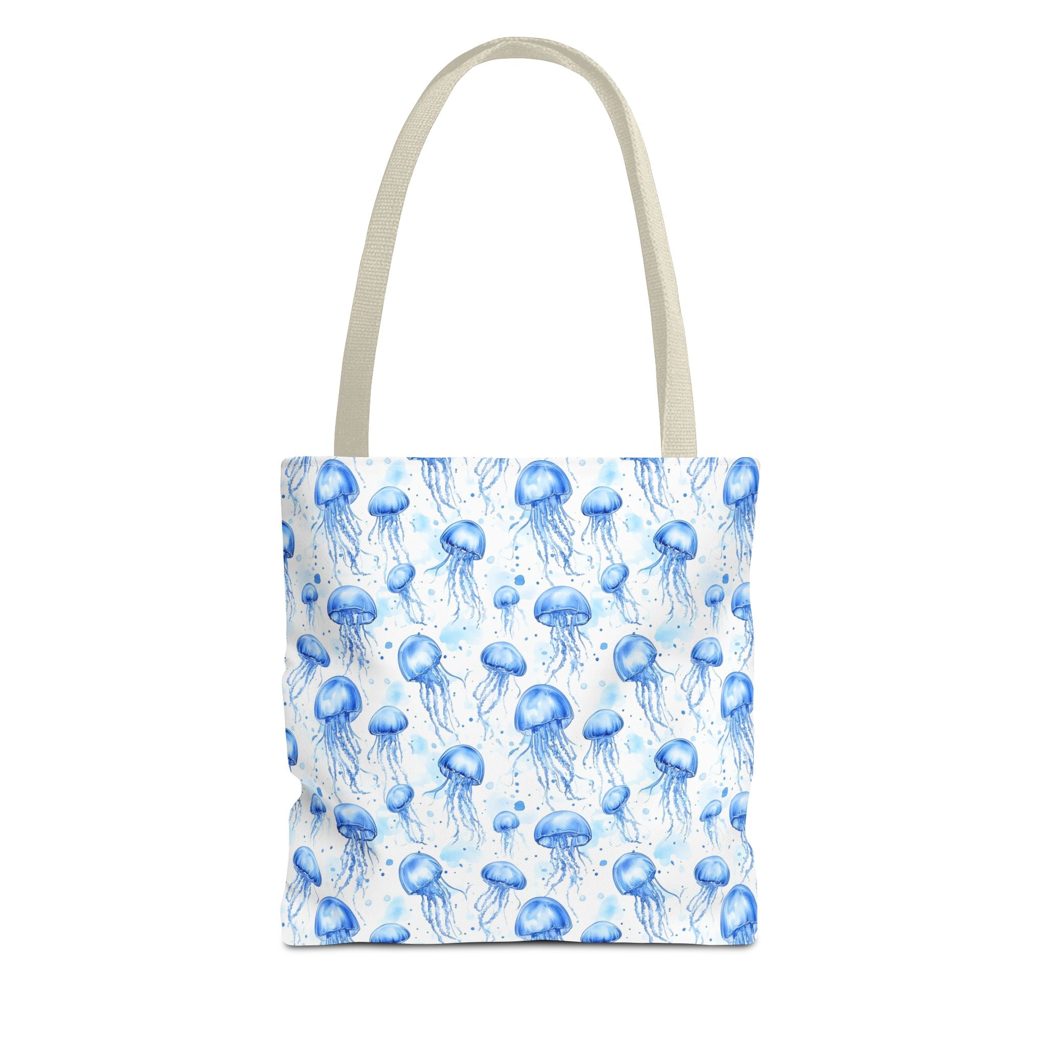 Blue Jellyfish Tote Bag - Ocean-Inspired Carryall, Beach Bag, Eco-Friendly Shopping Tote, Perfect Gift for Sea Lovers