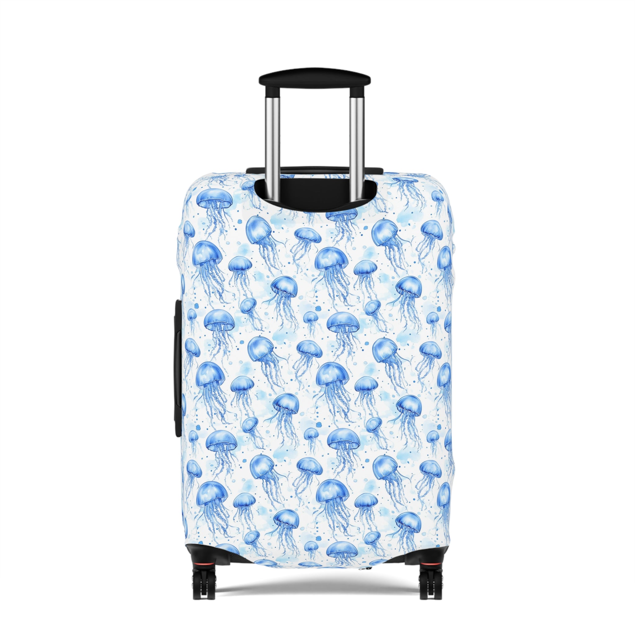 Blue Jellyfish - Vibrant Jellyfish Luggage Cover with Ocean Vibes, Travel Accessory for Beach Lovers, Vacation Essentials, Unique Gift Idea