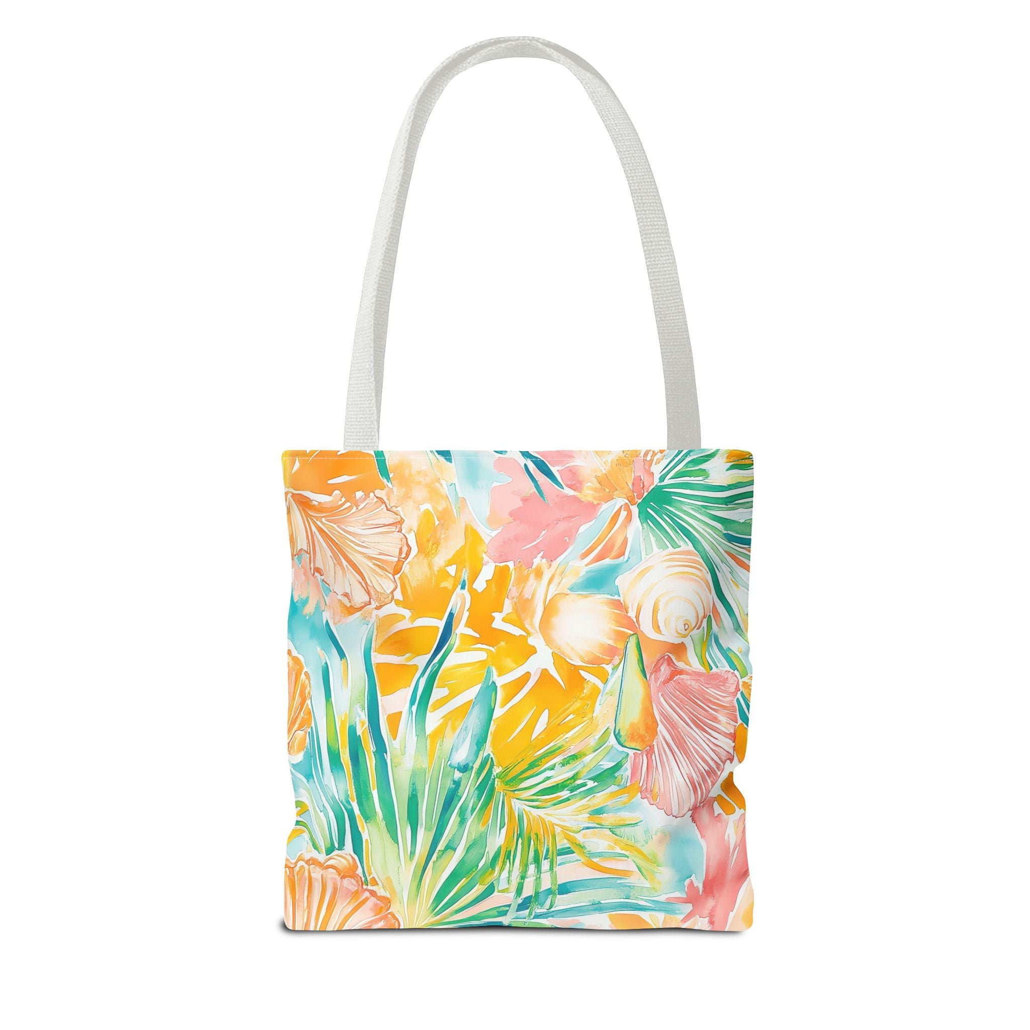 Neon Tropics Floral Tote Bag - Beach Bag, Shopping Tote, Eco-Friendly Gift, Summer Accessories, Unique Handbag