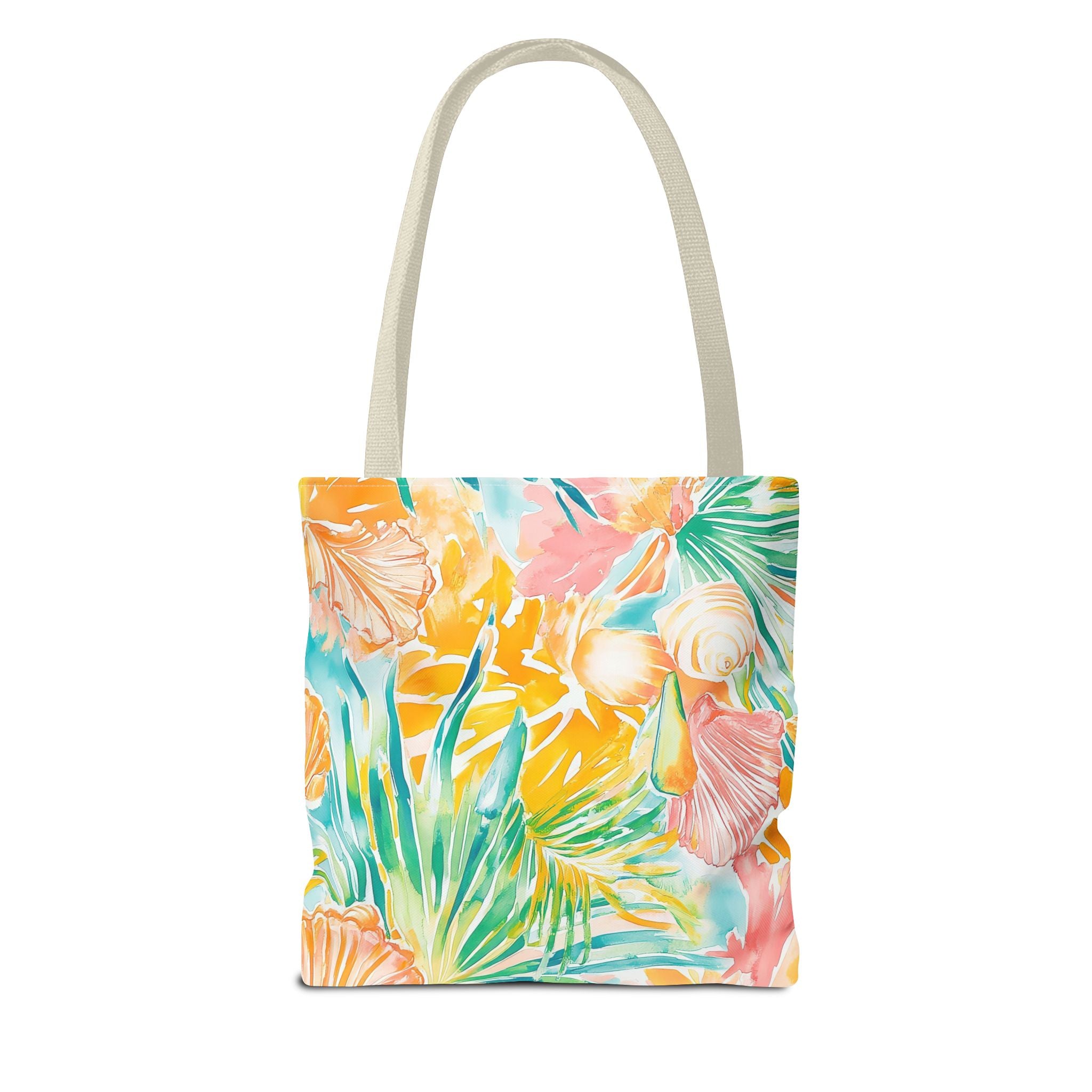 Neon Tropics Floral Tote Bag - Beach Bag, Shopping Tote, Eco-Friendly Gift, Summer Accessories, Unique Handbag