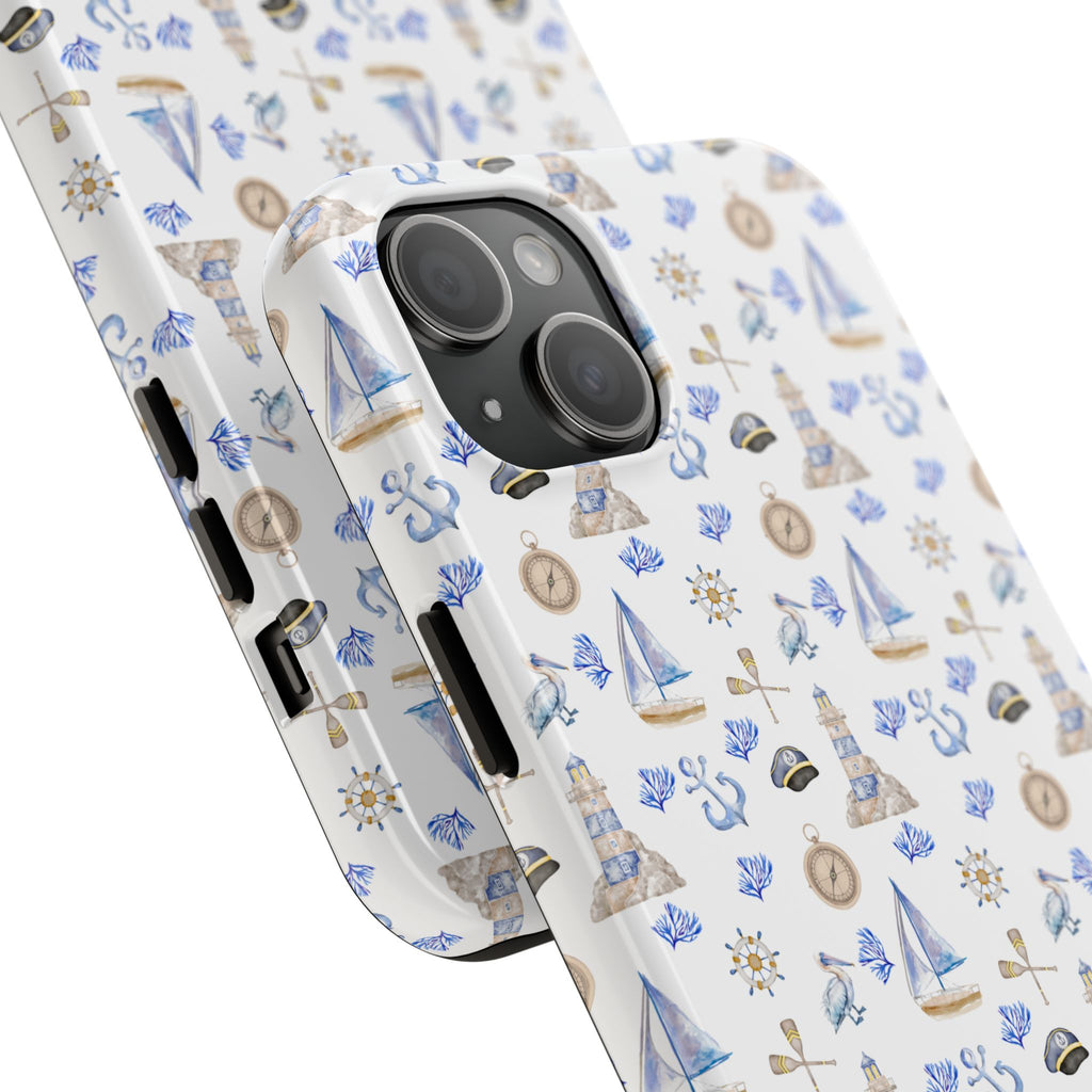Sail Away- Nautical Phone Case - Tough Sea Adventure Phone Cover, Gifts for Beach Lovers, Summer Decor, Ocean-Inspired Protection