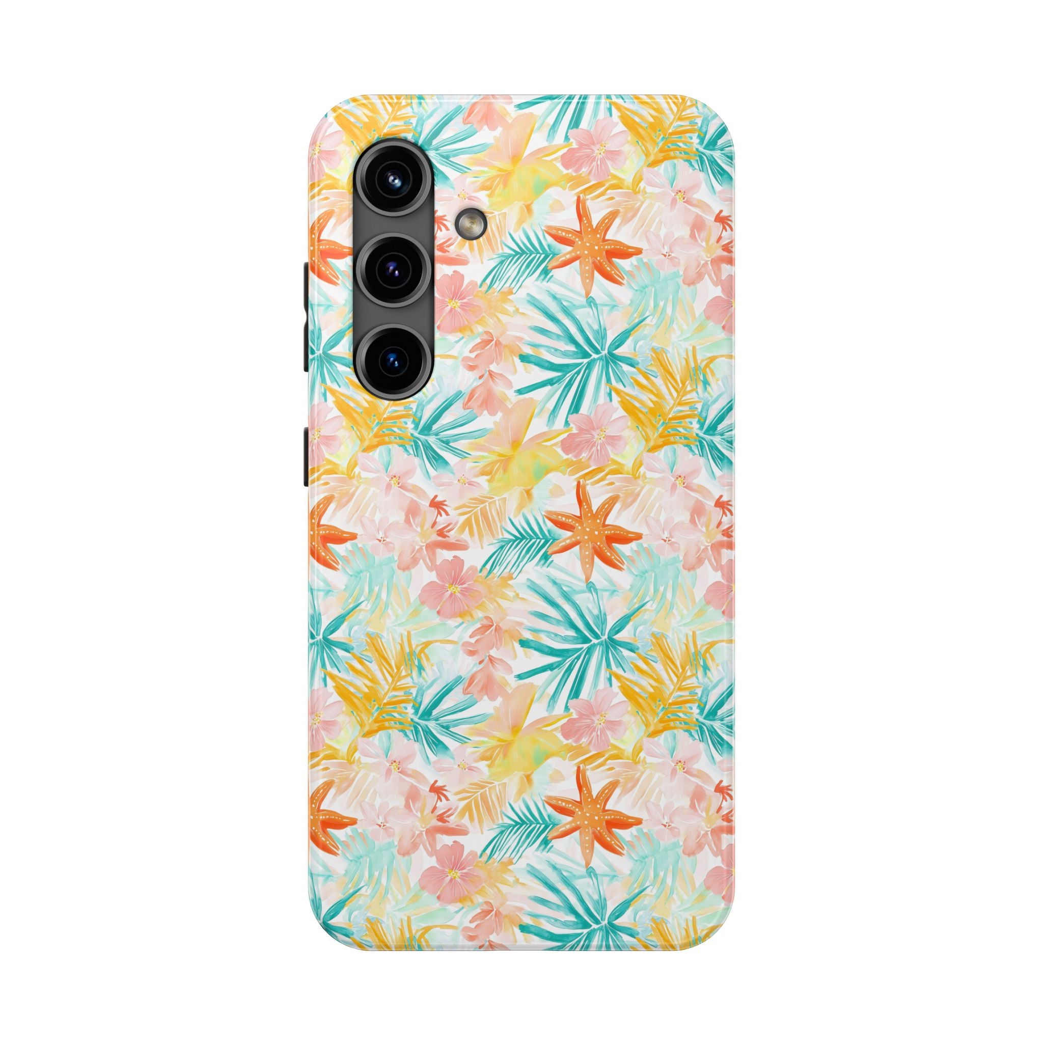 Tropical Starfish - Floral Phone Case - Summer Vibe, Durable Protection, Gift for Beach Lovers, Tropical Decor, Eco-Friendly Design