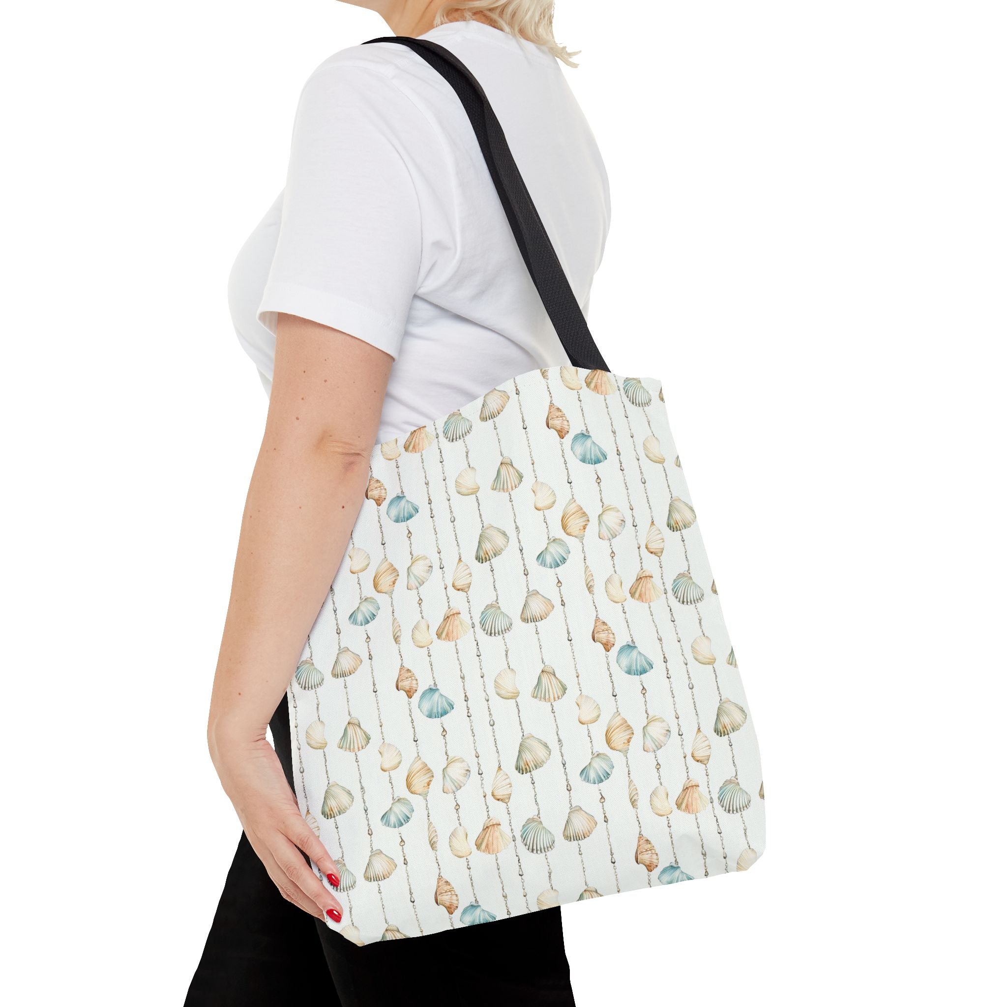 Seashell Lovers- Chic Patterns Tote Bag, Stylish Handbag, Reusable Shopping Tote, Beach Bag, Gift for Her, Eco-Friendly Bag, Casual Purse