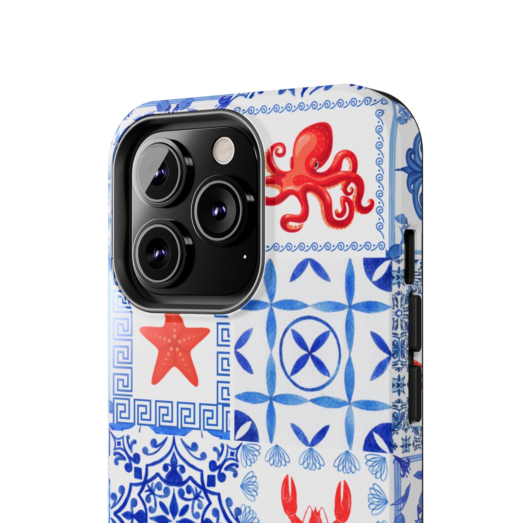 Greek Sea- Coastal Chic Phone Case - Nautical Sea Life Design, Marine Themed Tough Case, Ocean Lover Gift, Beach Decor, Summer Vibes
