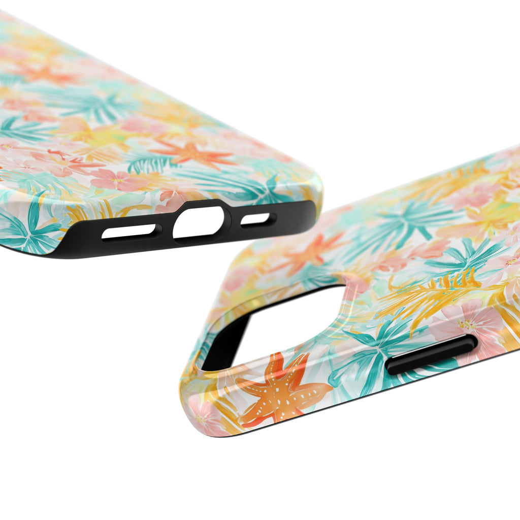 Tropical Starfish - Floral Phone Case - Summer Vibe, Durable Protection, Gift for Beach Lovers, Tropical Decor, Eco-Friendly Design