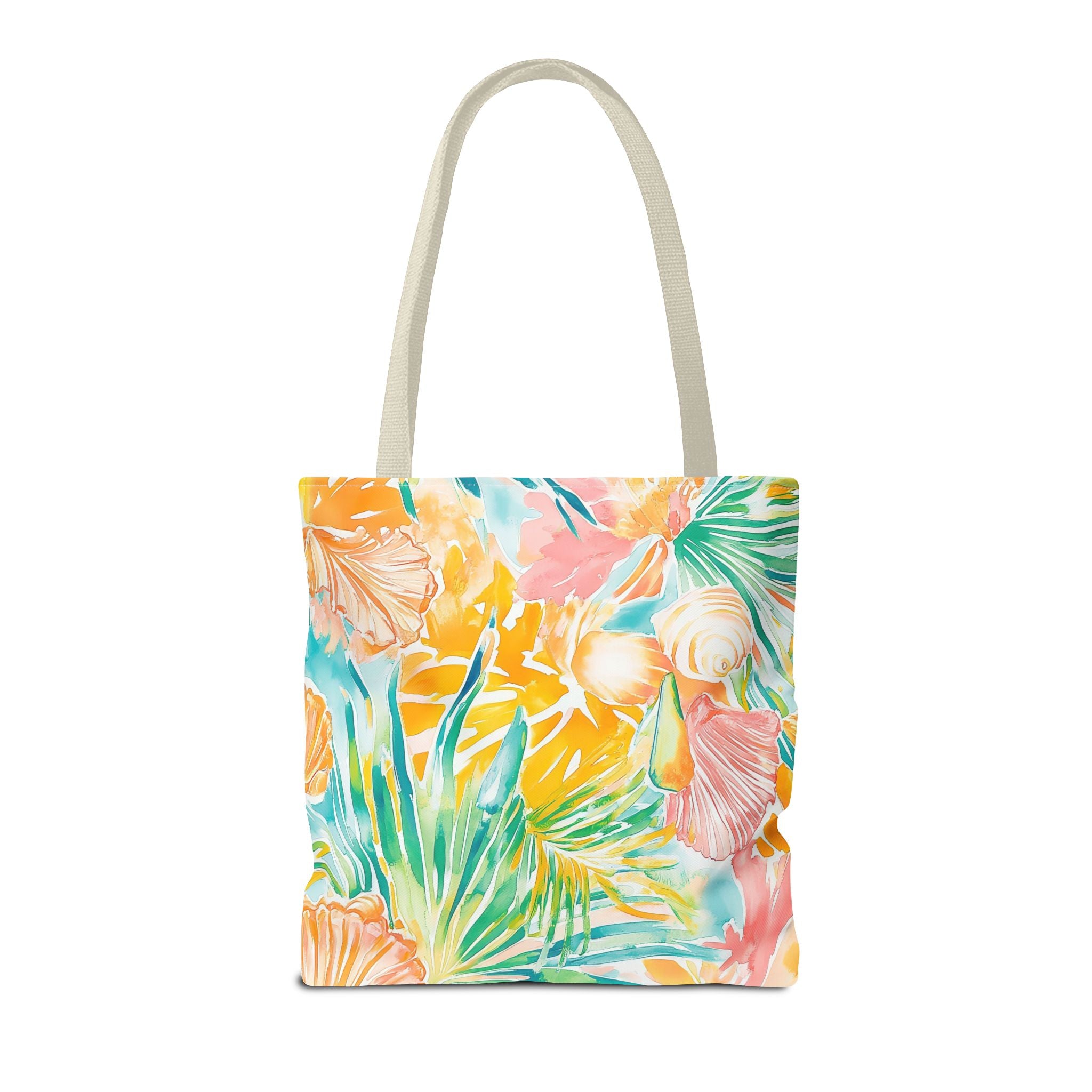 Neon Tropics Floral Tote Bag - Beach Bag, Shopping Tote, Eco-Friendly Gift, Summer Accessories, Unique Handbag