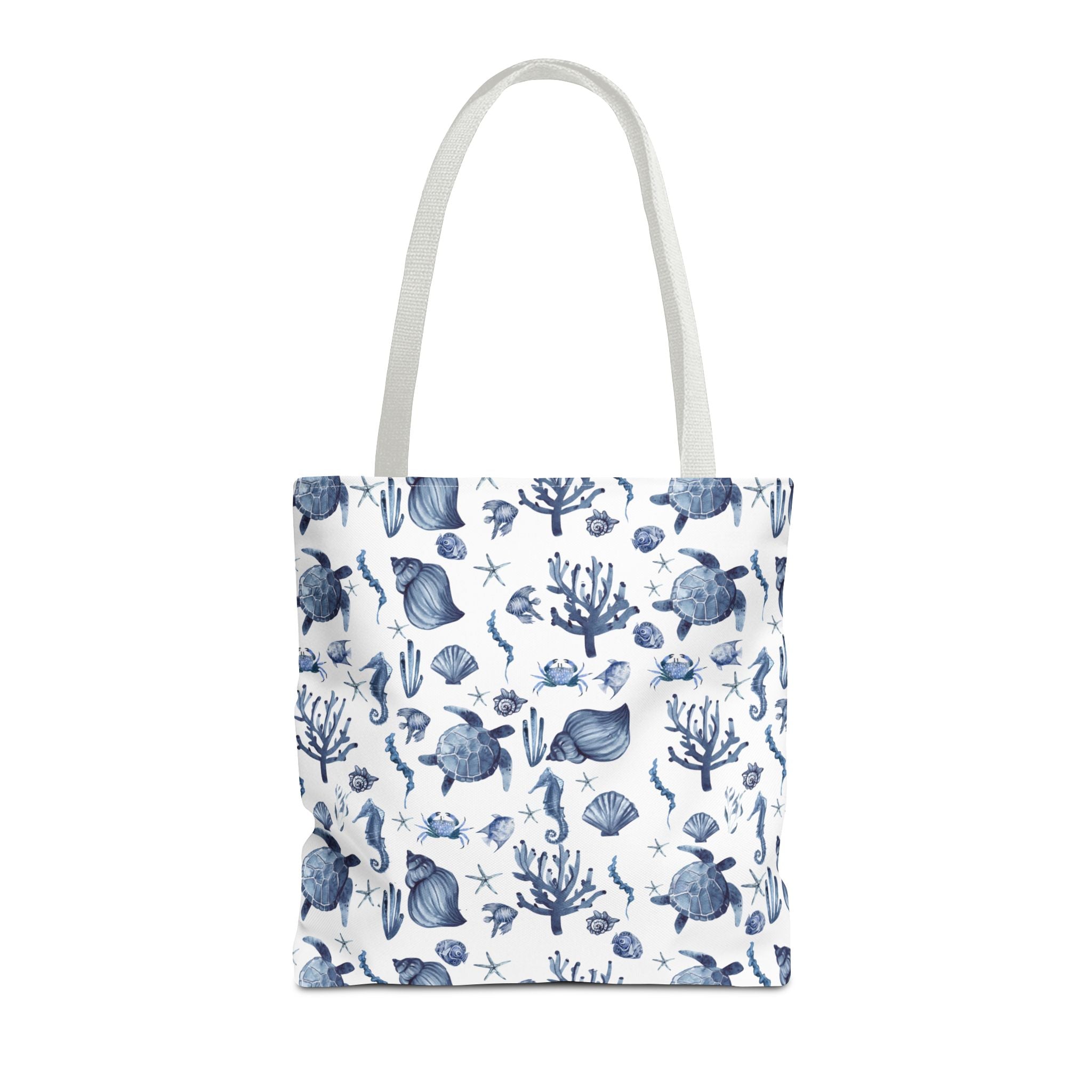 Deep Blue Sea - Coastal fish Dreams Tote Bag, Ocean-Inspired Beach Bag, Nautical Gift for Her, Summer Essentials, Travel Tote, Marine Animal Design
