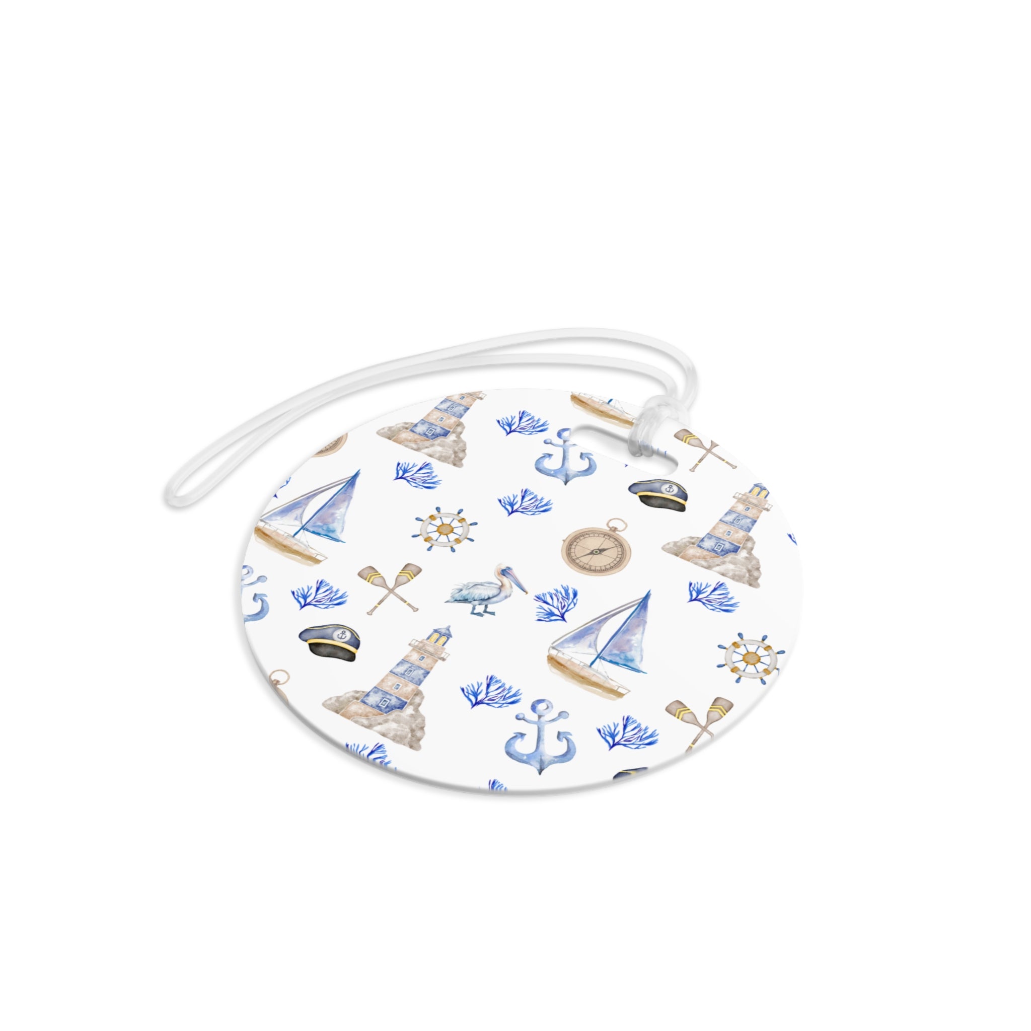 Sail Away- Nautical Luggage Tags, Travel Accessories, Personalized Baggage Tags, Ocean Theme Gift, Vacation Essentials, Cruise Gear