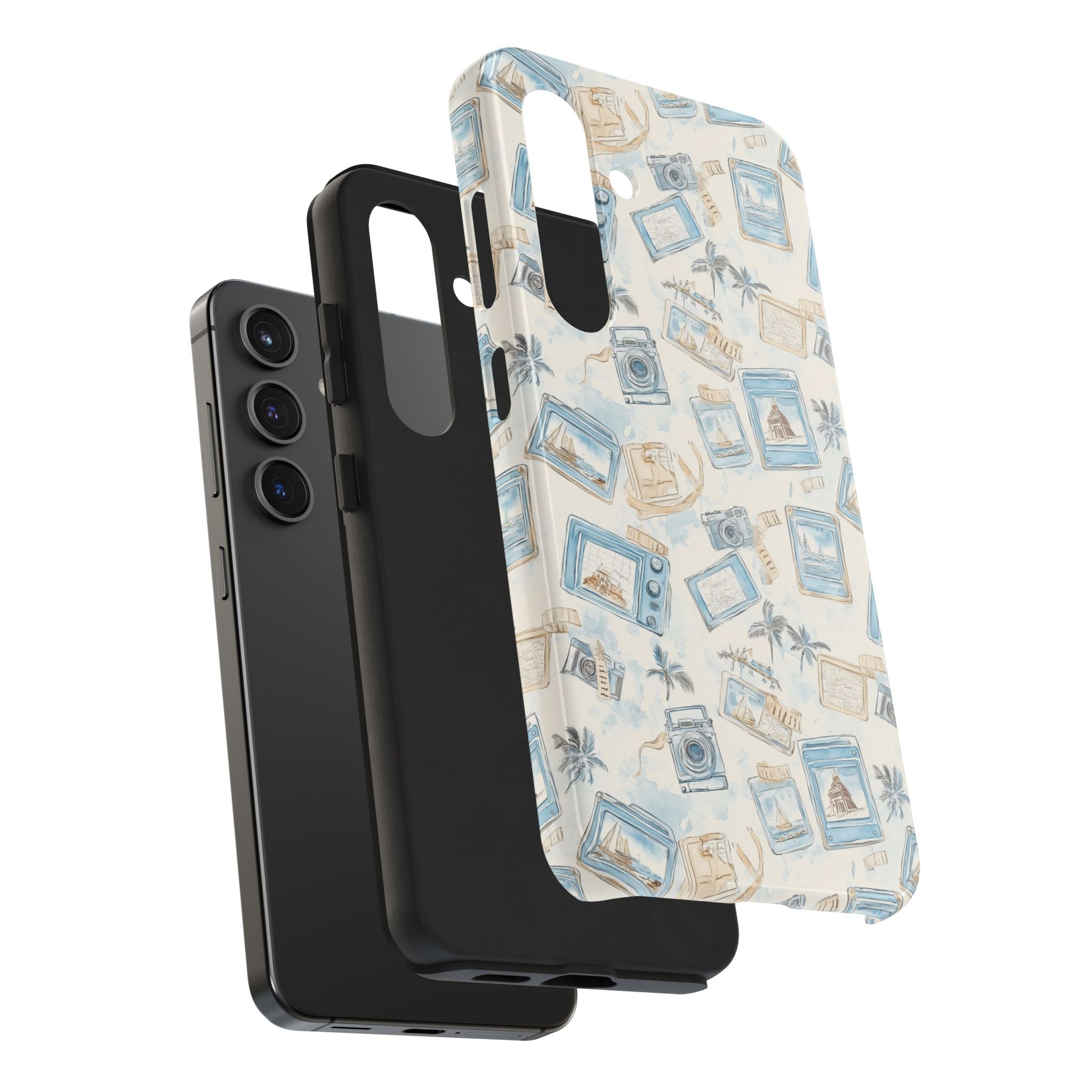 Vintage Vacay- Tough Phone Case - Tropical Vintage Camera Design