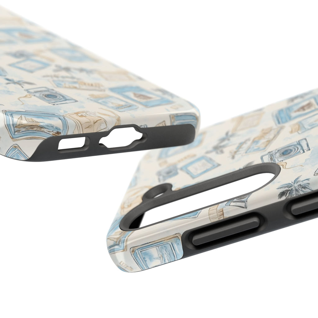 Vintage Vacay- Tough Phone Case - Tropical Vintage Camera Design