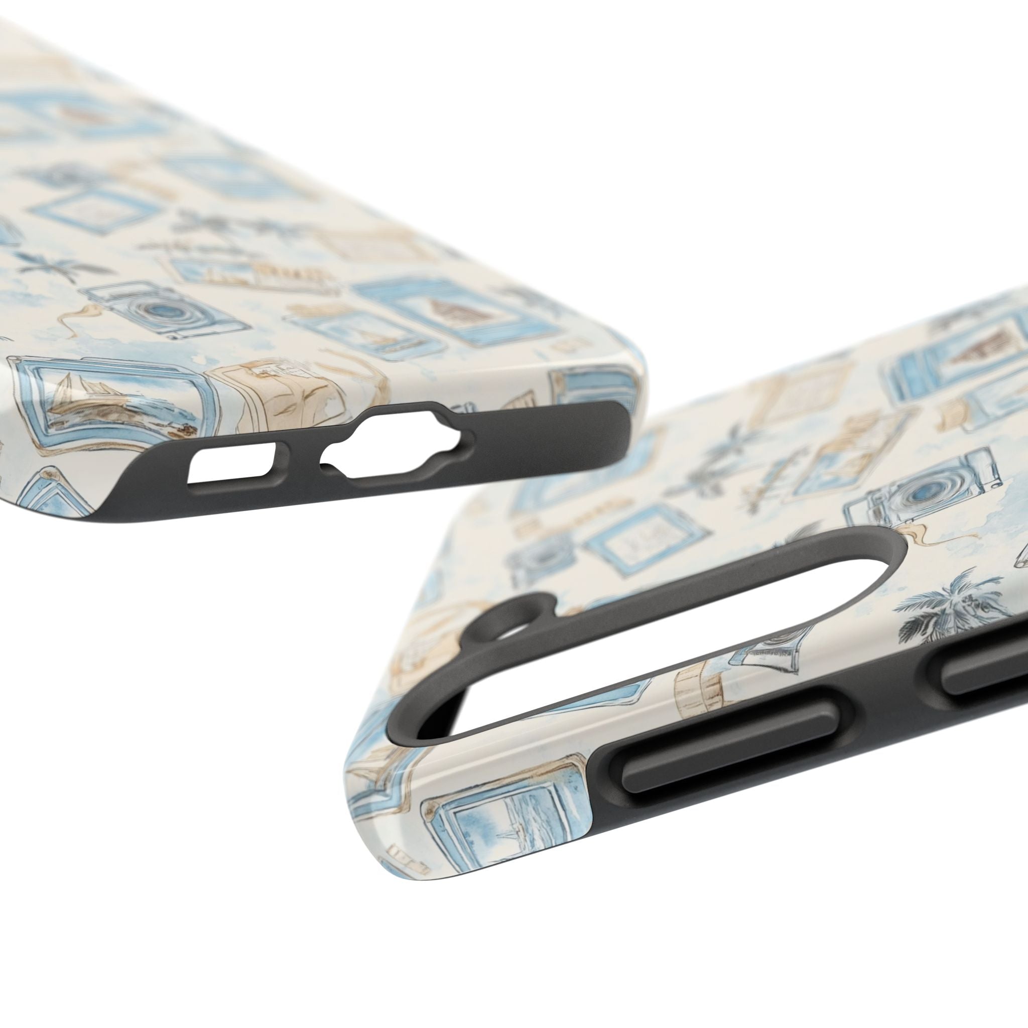Vintage Vacay- Tough Phone Case - Tropical Vintage Camera Design