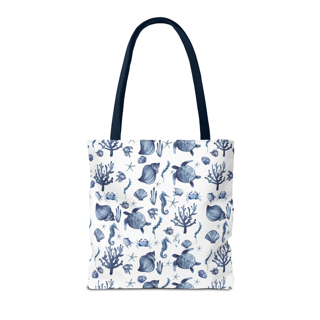 Deep Blue Sea - Coastal fish Dreams Tote Bag, Ocean-Inspired Beach Bag, Nautical Gift for Her, Summer Essentials, Travel Tote, Marine Animal Design