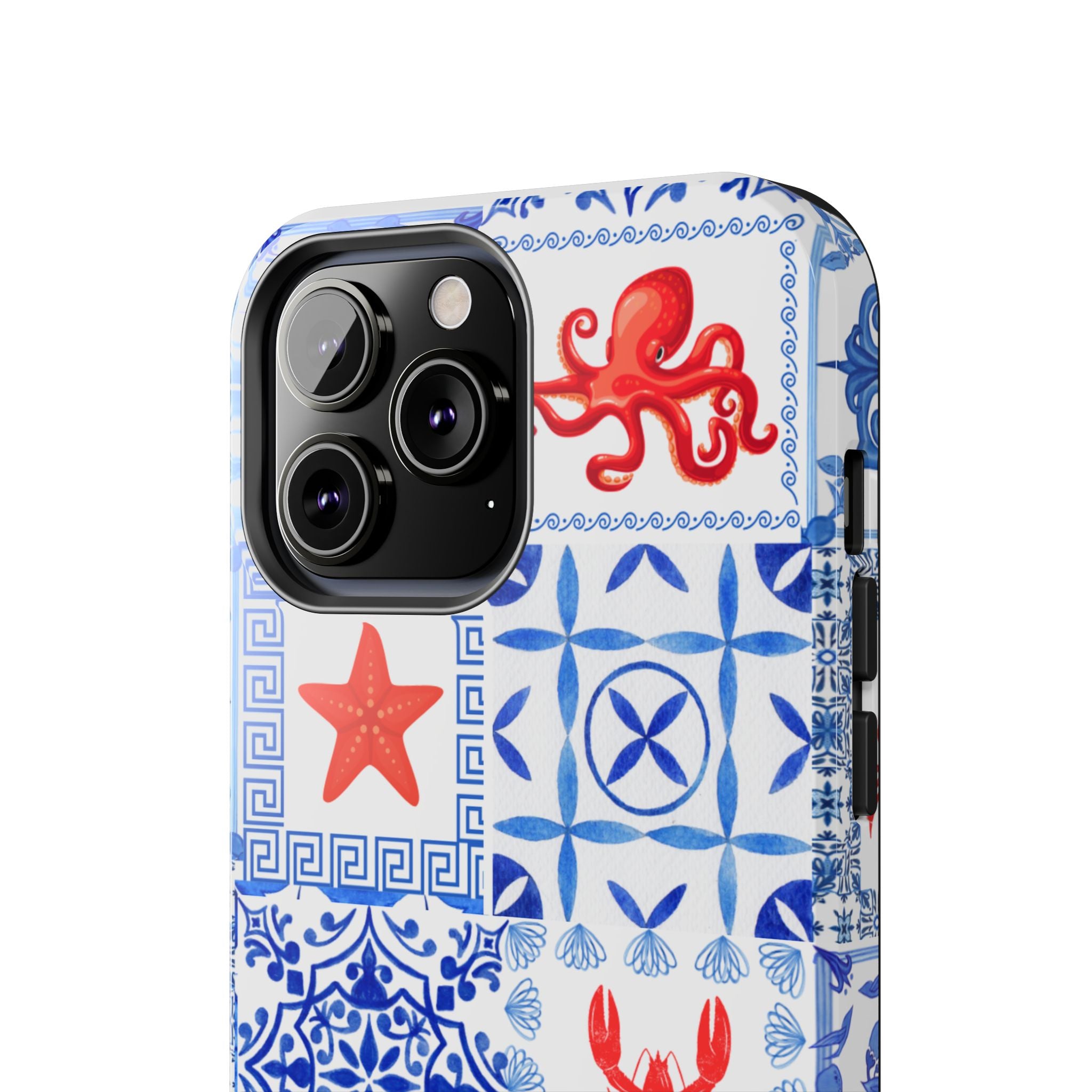 Greek Sea- Coastal Chic Phone Case - Nautical Sea Life Design, Marine Themed Tough Case, Ocean Lover Gift, Beach Decor, Summer Vibes