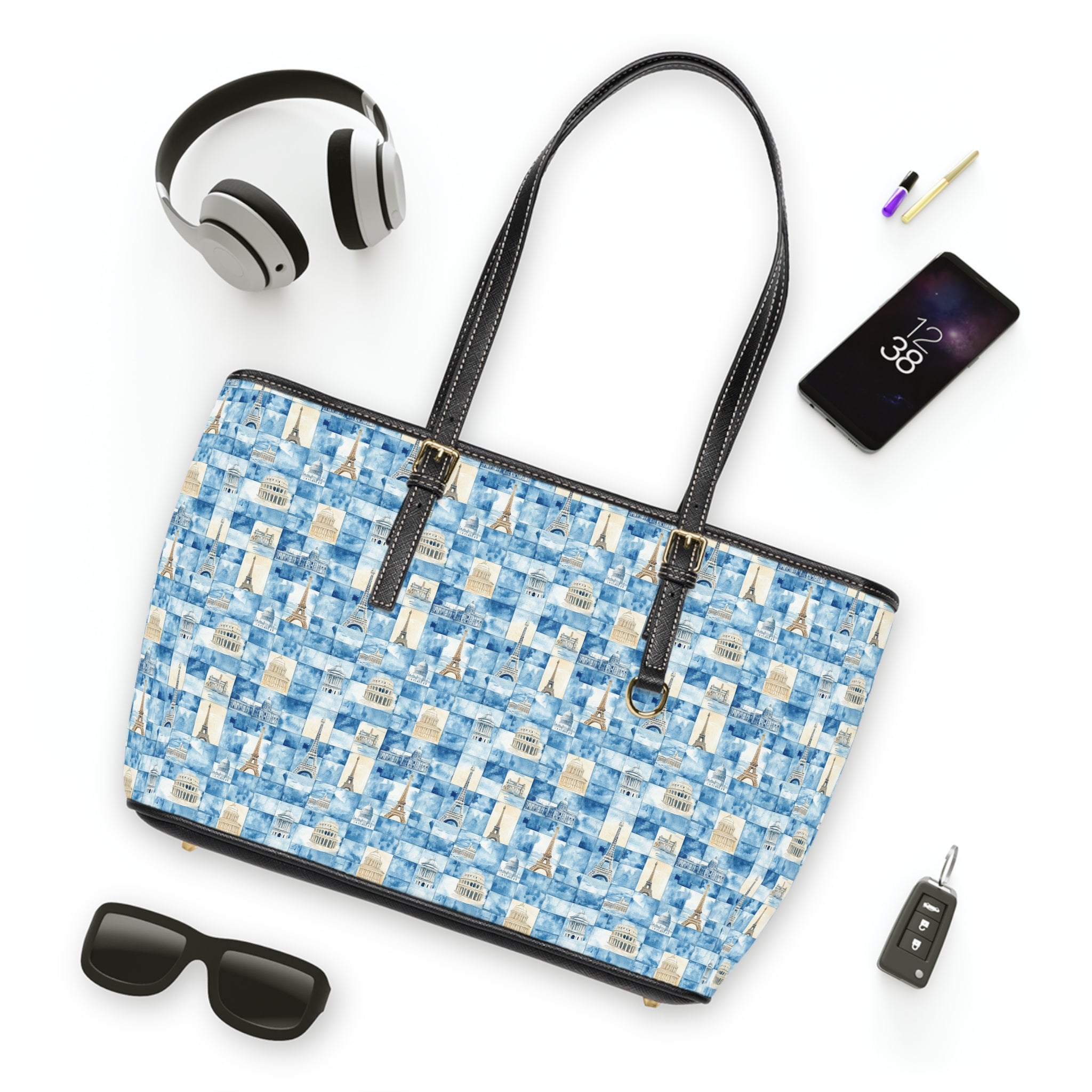 Europe- PU Leather Shoulder Bag, Chic Handbag for Everyday Use, Trendy Tote for Work or Travel, Fashionable Purse, Versatile Accessories