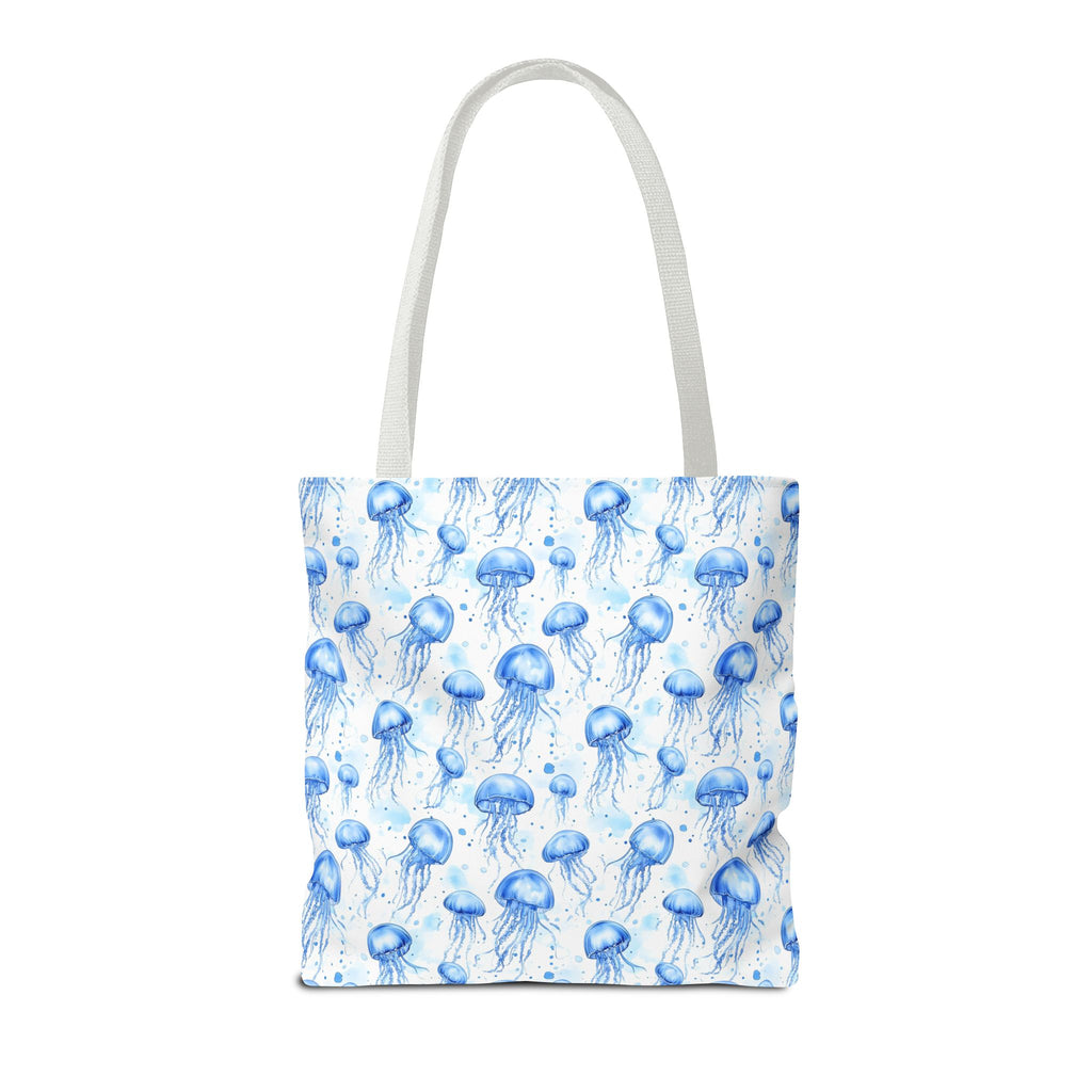 Blue Jellyfish Tote Bag - Ocean-Inspired Carryall, Beach Bag, Eco-Friendly Shopping Tote, Perfect Gift for Sea Lovers