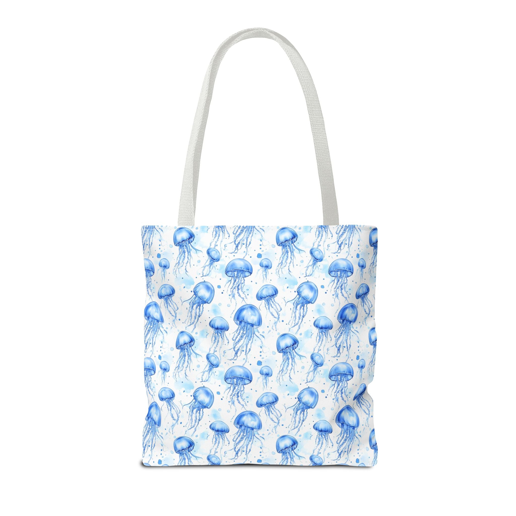 Blue Jellyfish Tote Bag - Ocean-Inspired Carryall, Beach Bag, Eco-Friendly Shopping Tote, Perfect Gift for Sea Lovers