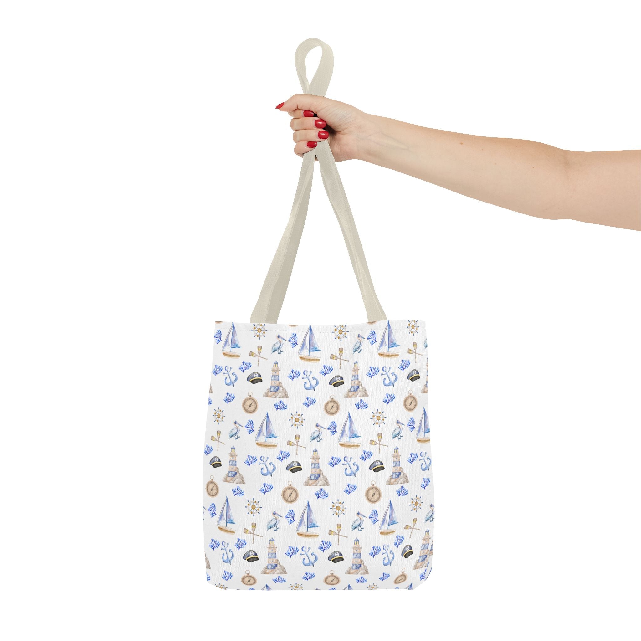 Sail Away - Nautical Themed Tote Bag, Beach Bag, Sailor Tote, Summer Essentials, Gift for Sea Lovers, Travel Bag