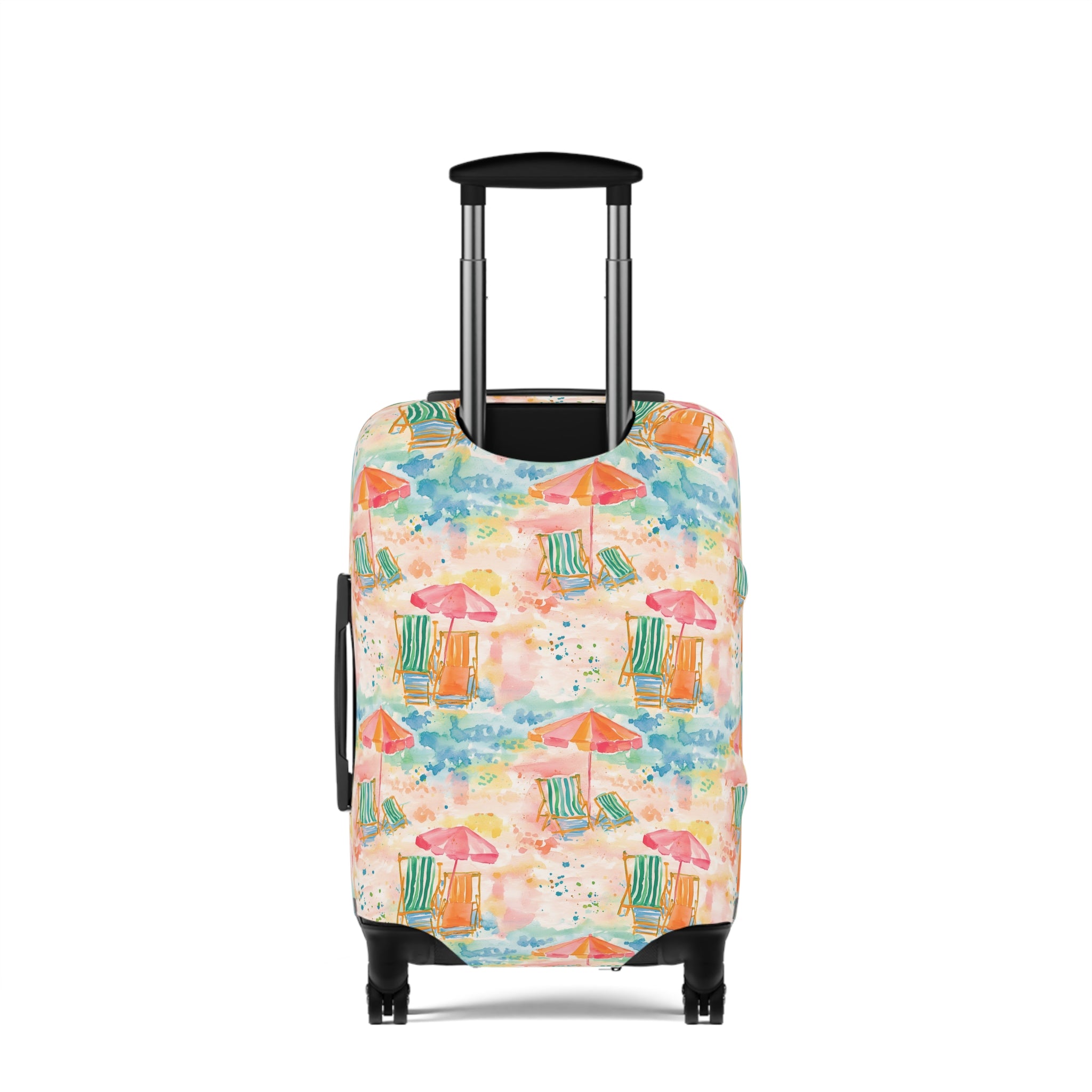 Beach Vibes- Colorful Beach Luggage Cover, Travel Accessory, Stylish Suitcase Protector, Vacation Gear, Summer Travel Essentials, Gift for Travelers