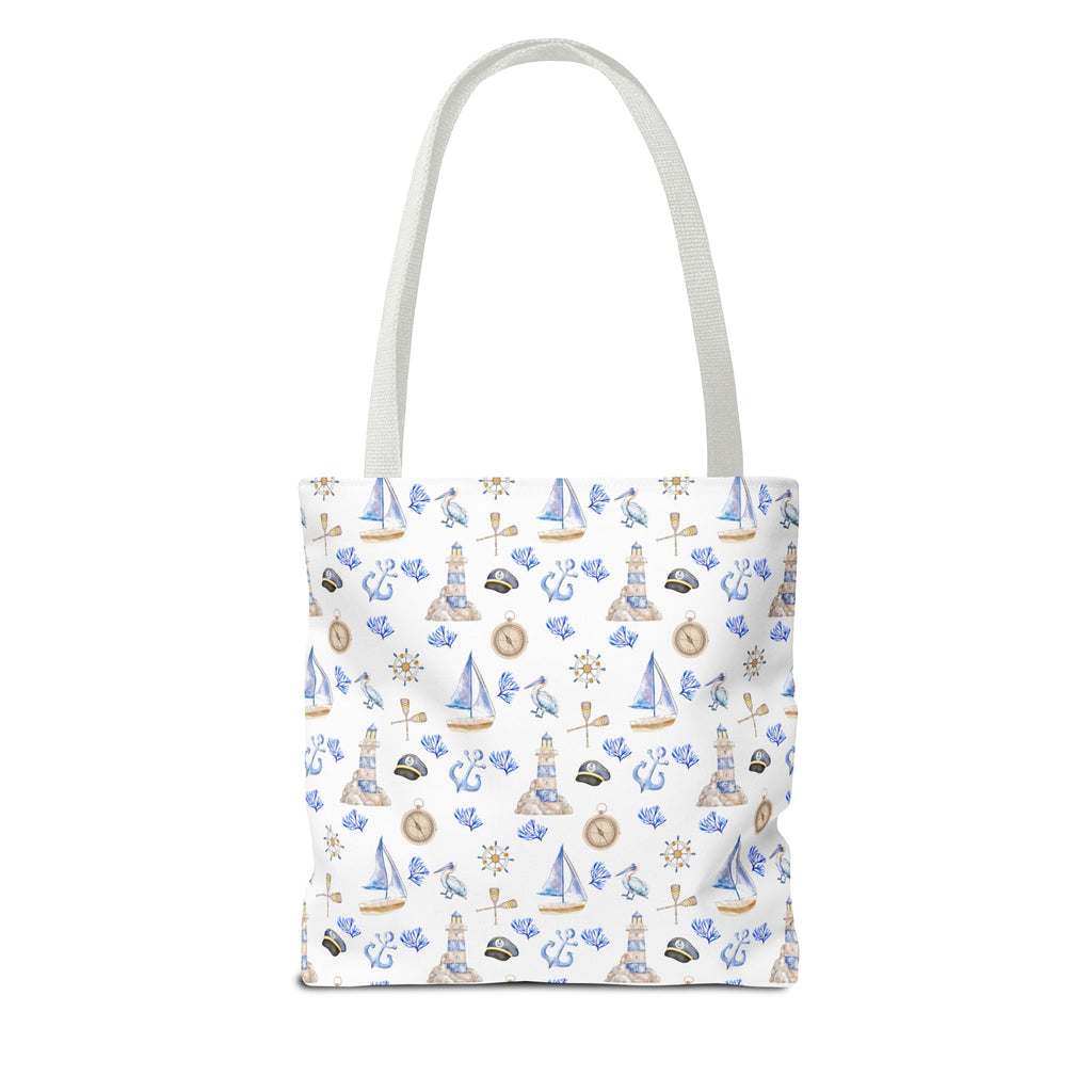 Sail Away - Nautical Themed Tote Bag, Beach Bag, Sailor Tote, Summer Essentials, Gift for Sea Lovers, Travel Bag