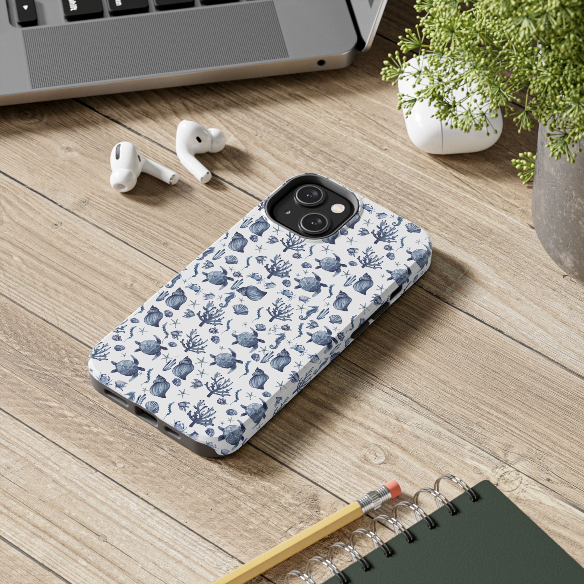 Deep Blue Sea - Ocean-Inspired Tough Phone Cases, Coastal Decor, Beach Lover's Accessory, Ideal Gift, Marine Life Design, Durable Protection