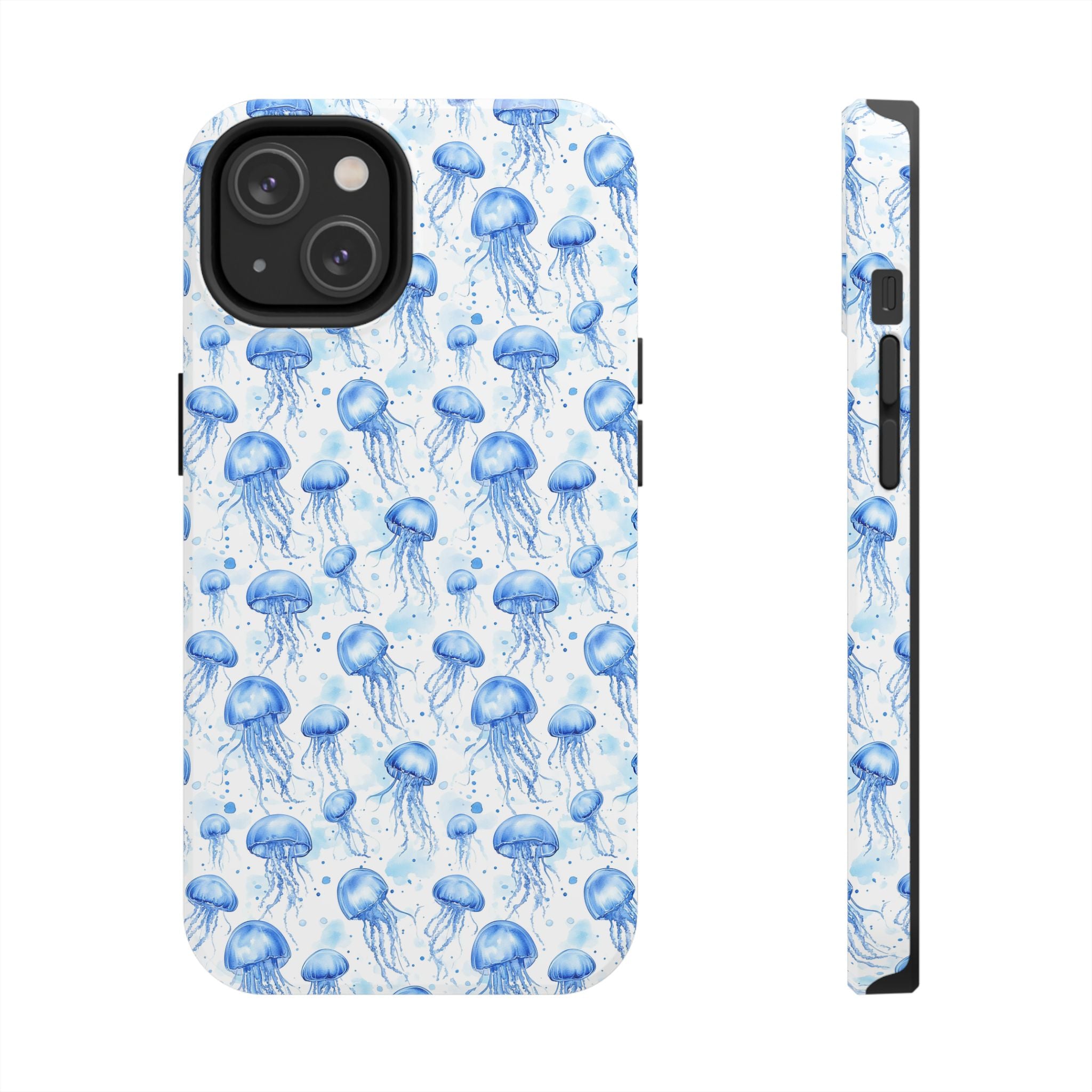 Blue Jellyfish Tough Phone Case | Unique Ocean Vibe | Gift for Marine Lovers, Durable Protection, Trendy Accessories, Beach Theme