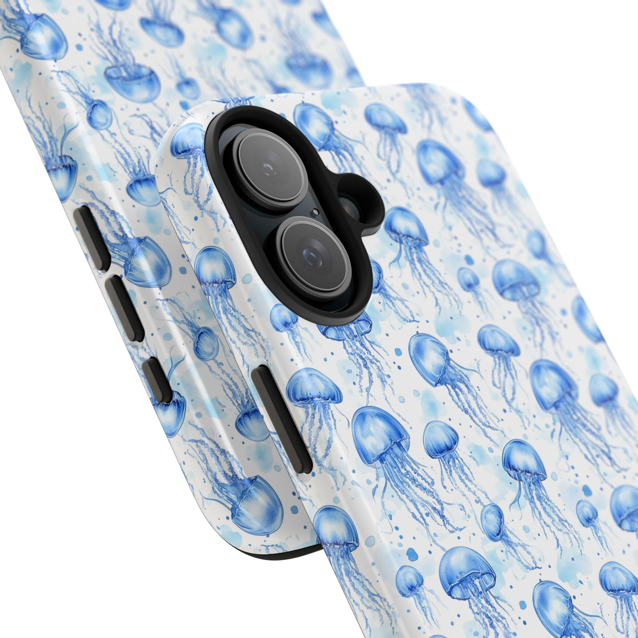 Blue Jellyfish Tough Phone Case | Unique Ocean Vibe | Gift for Marine Lovers, Durable Protection, Trendy Accessories, Beach Theme