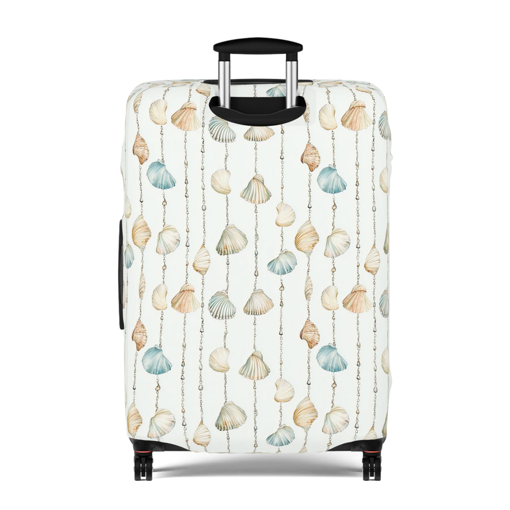 Seashell Lover- Coastal Shells Luggage Cover | Travel Protection, Beach Vibes, Vacation Accessory, Gift for Travelers, Nautical Theme