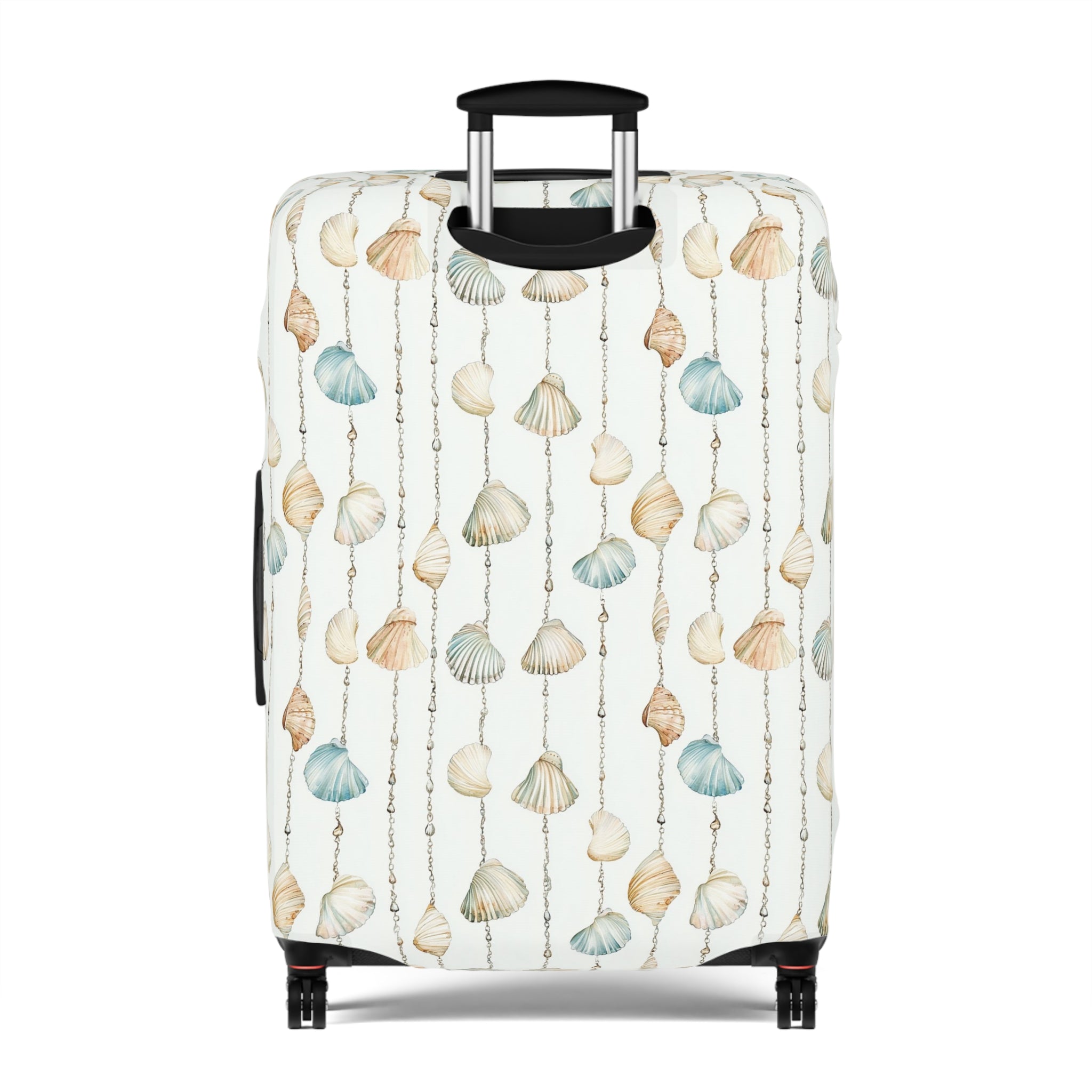 Seashell Lover- Coastal Shells Luggage Cover | Travel Protection, Beach Vibes, Vacation Accessory, Gift for Travelers, Nautical Theme